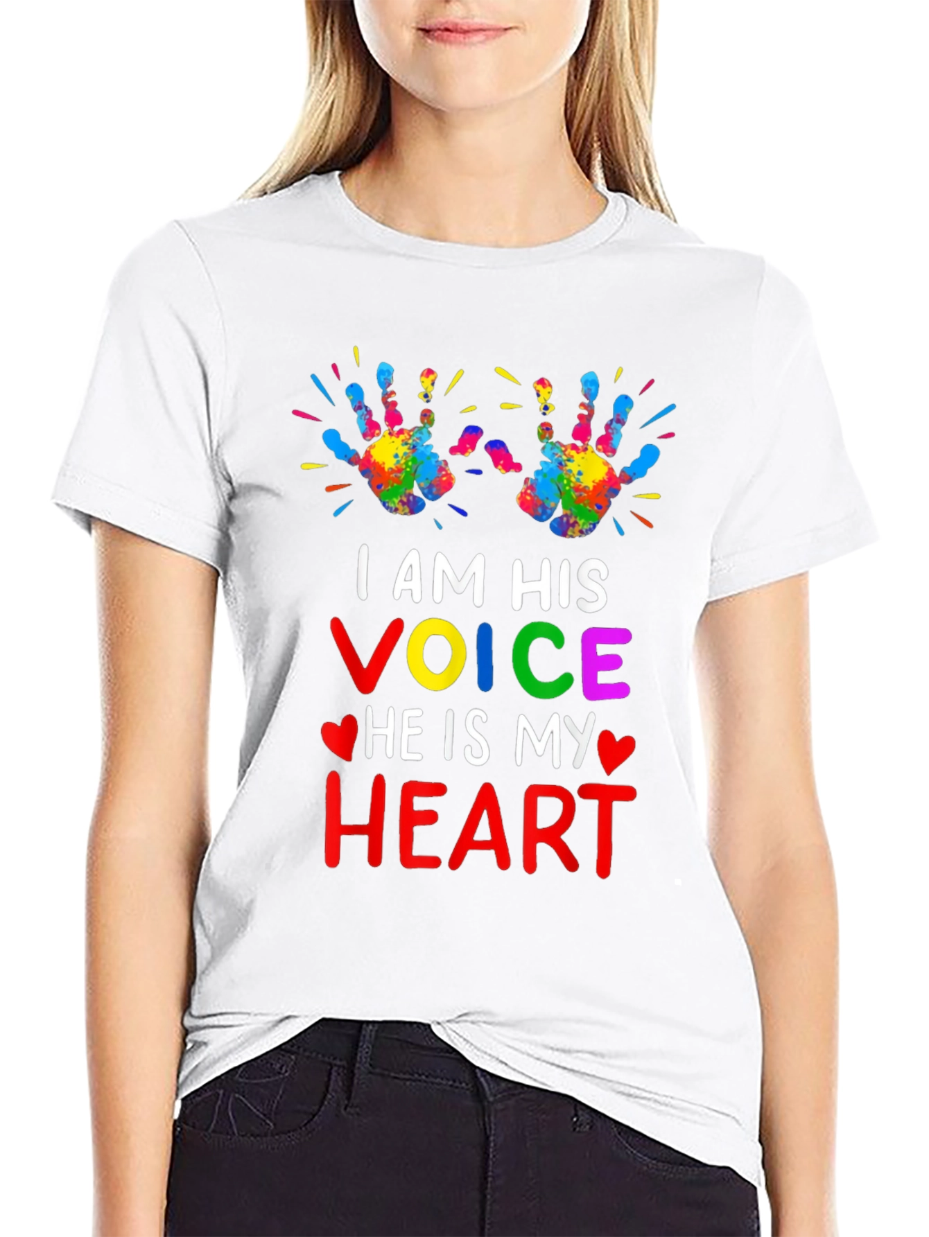Autism Awareness I Am His Voice Graphic Tee