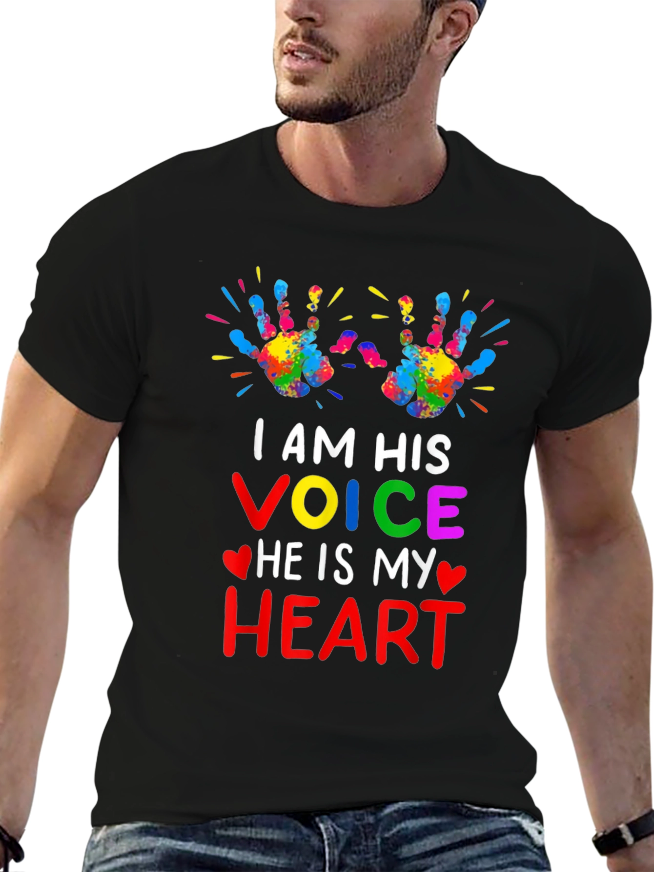 Autism Awareness I Am His Voice Graphic Tee