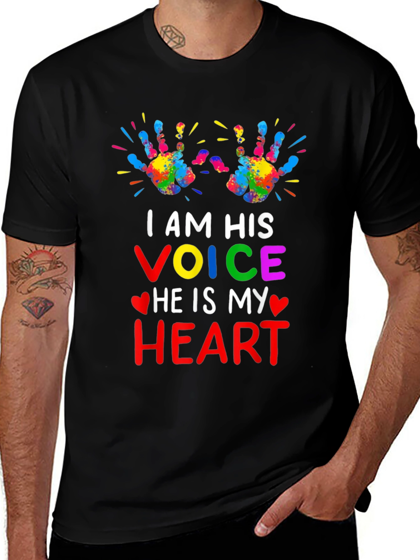 Autism Awareness I Am His Voice Graphic Tee