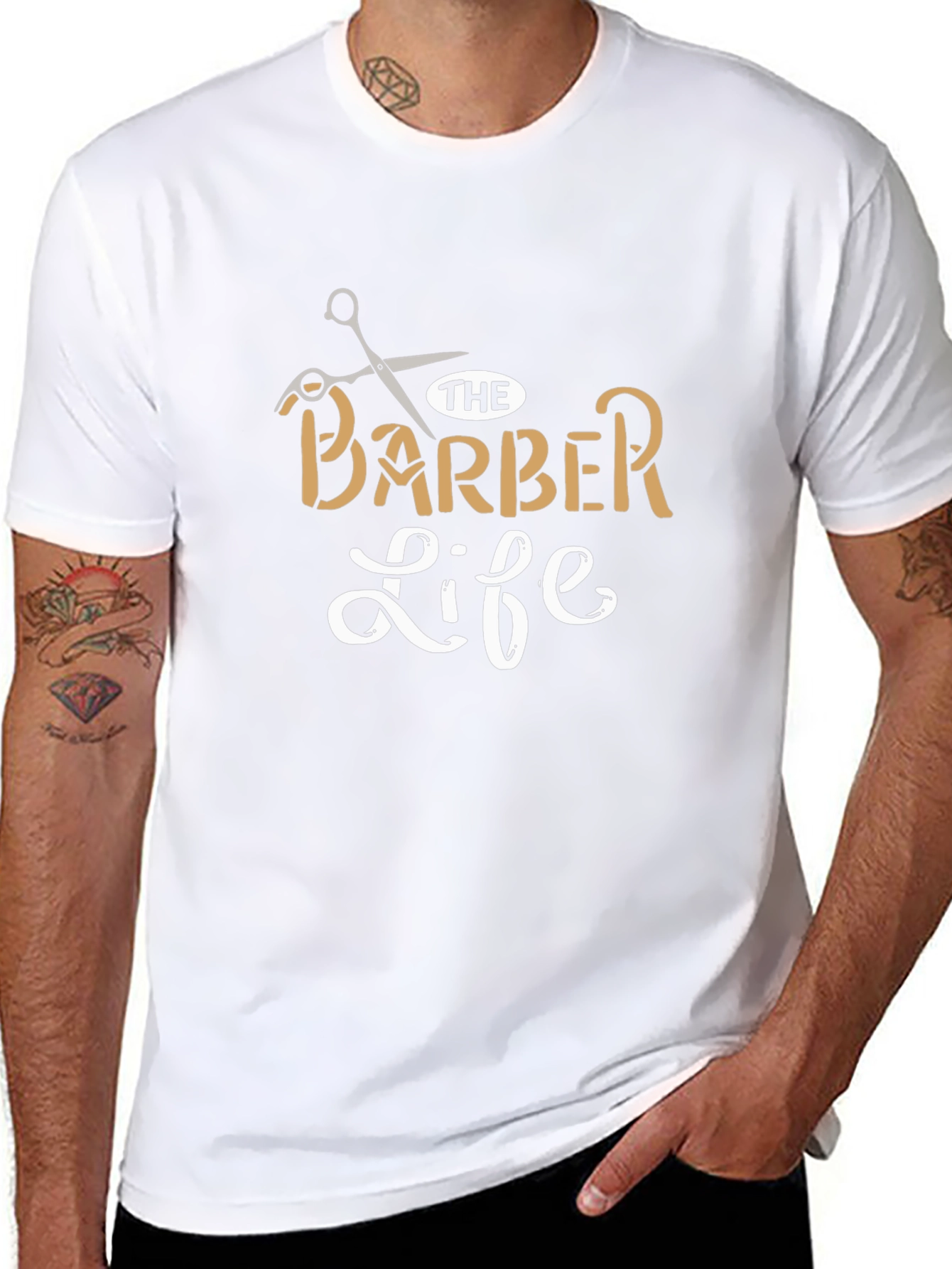The Barber Life T-Shirt - Stylish Hairdresser Apparel