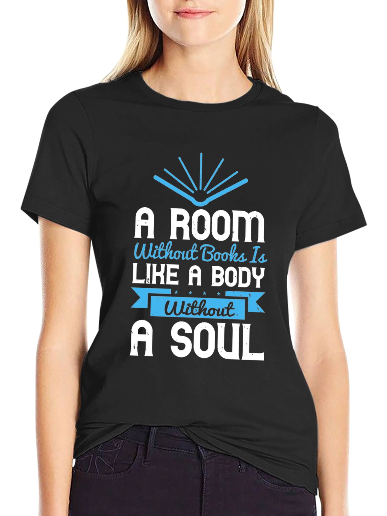 A Room Without Books T-Shirt - Reading Lover Apparel