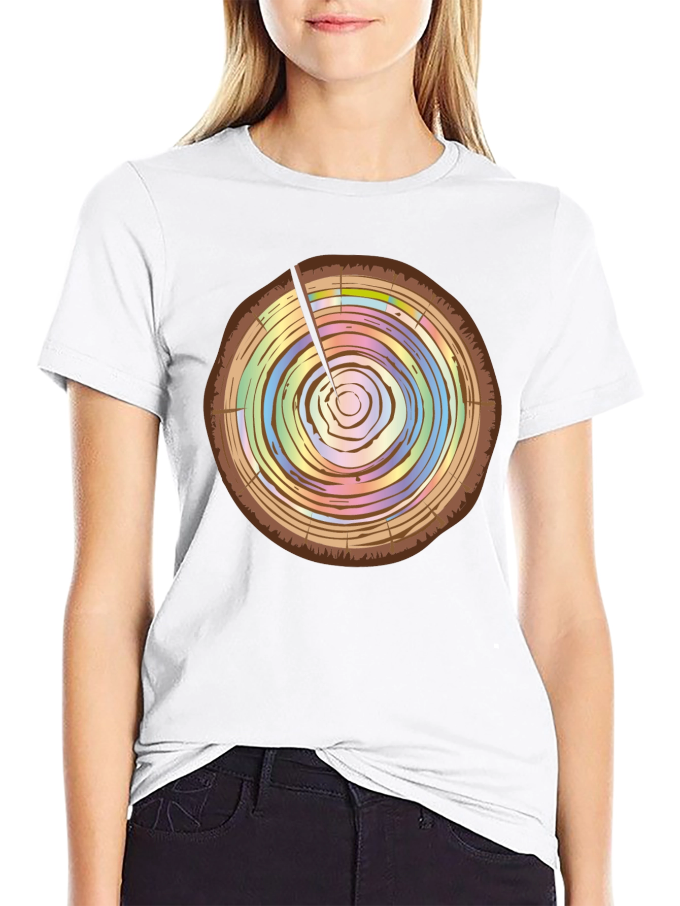 Tree Ring Graphic Tee - Unique & Stylish