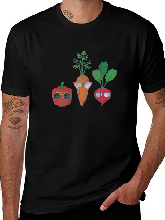 Vegetable Gangster T-Shirt - Cool Foodie Design