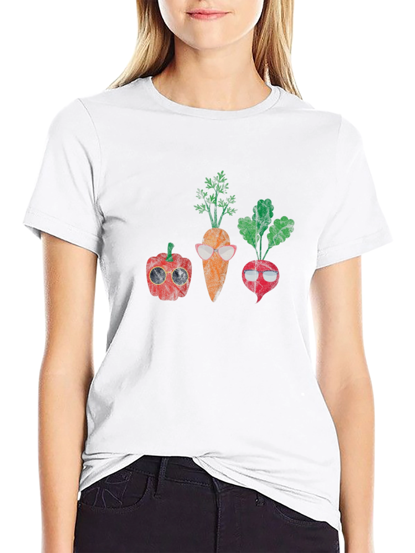 Vegetable Gangster T-Shirt - Cool Foodie Design