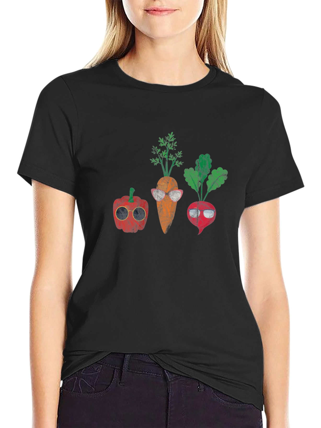 Vegetable Gangster T-Shirt - Cool Foodie Design