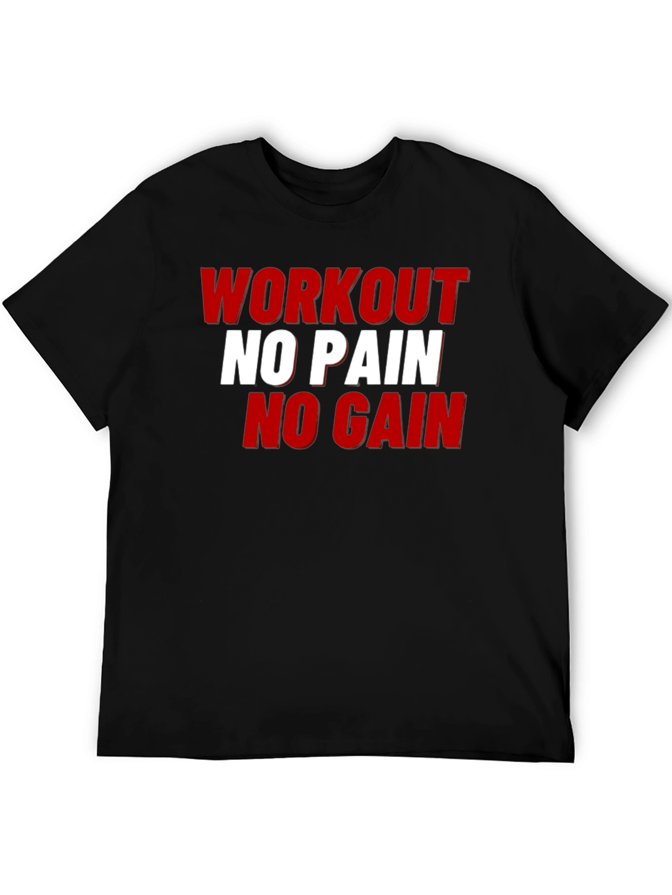 Workout No Pain No Gain Graphic Tee