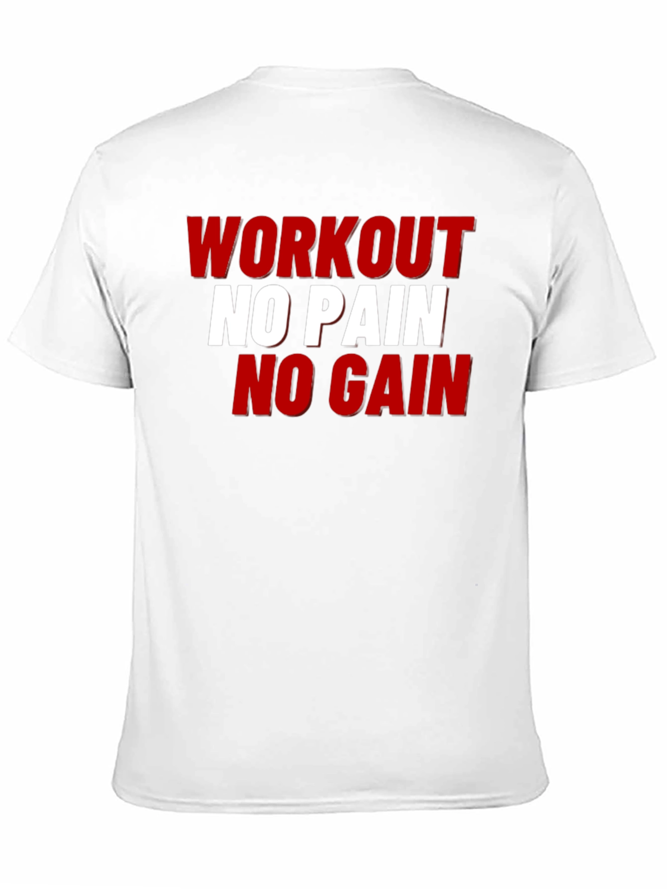 Workout No Pain No Gain Graphic Tee
