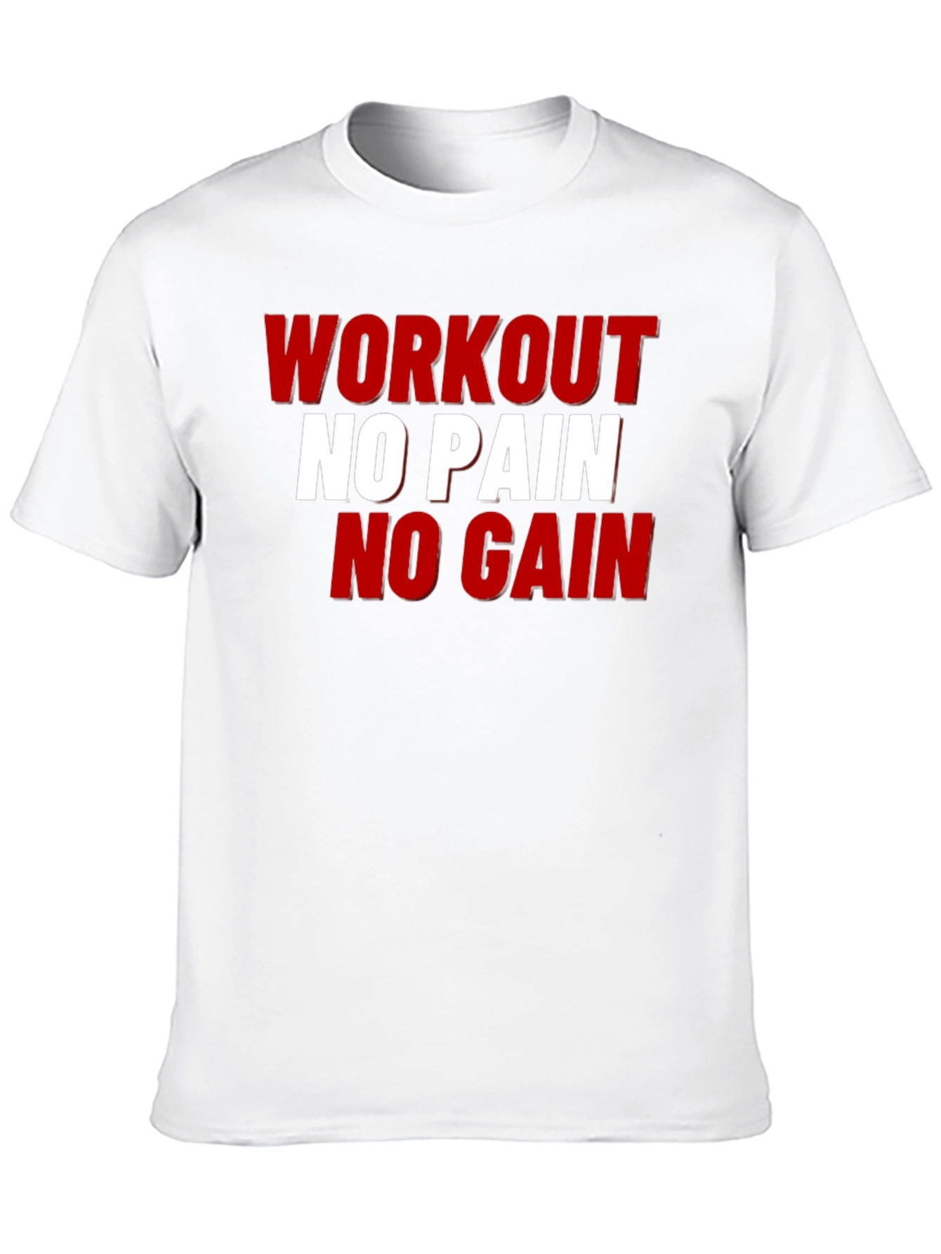 Workout No Pain No Gain Graphic Tee