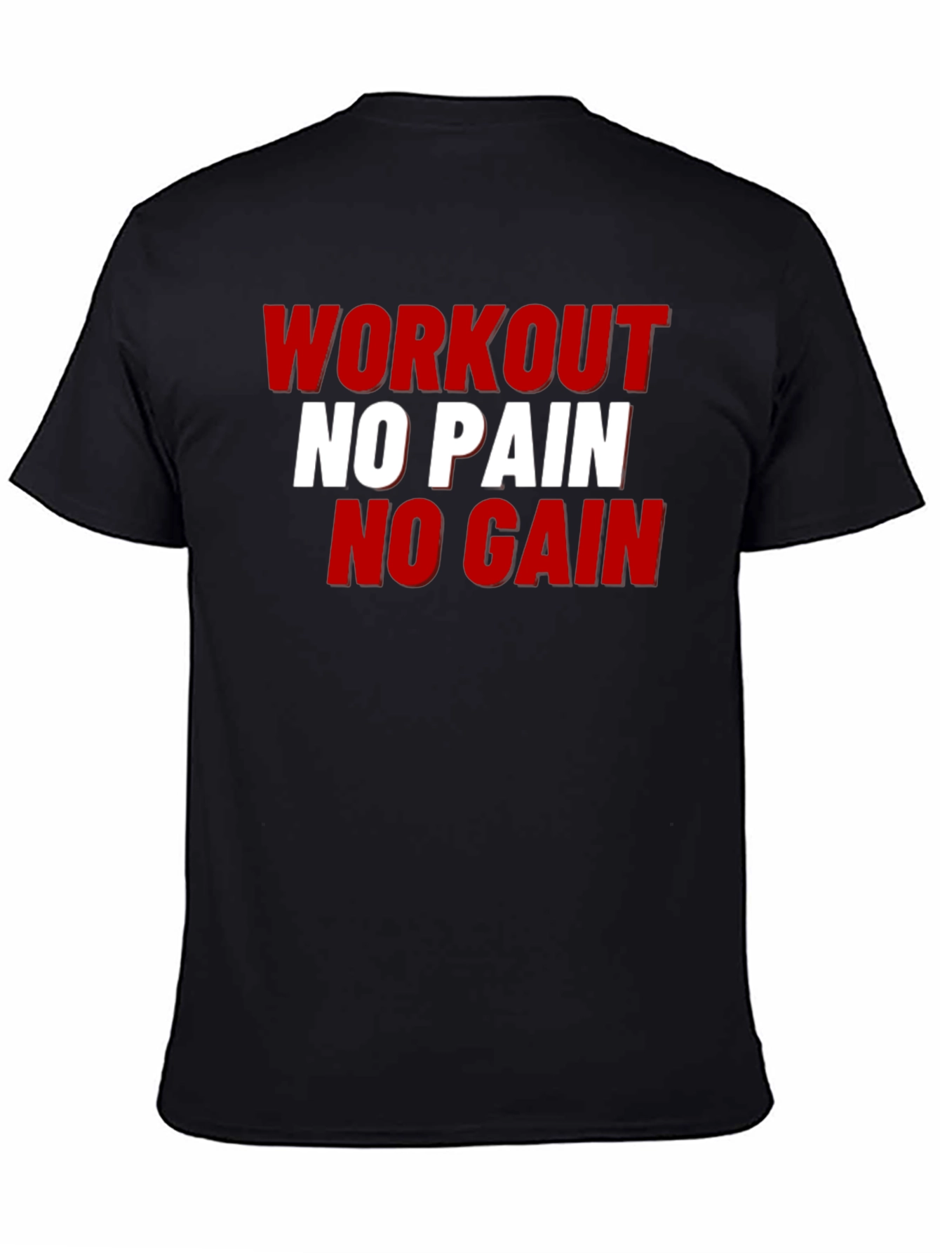 Workout No Pain No Gain Graphic Tee