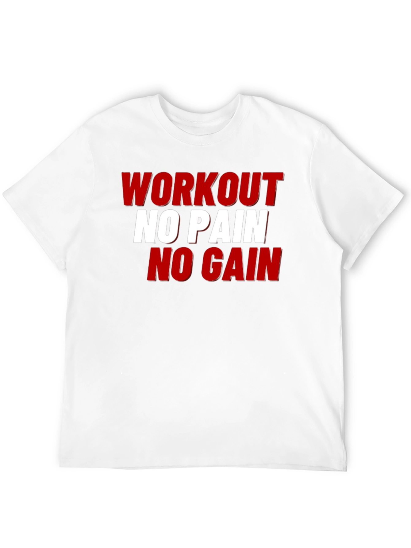 Workout No Pain No Gain Graphic Tee
