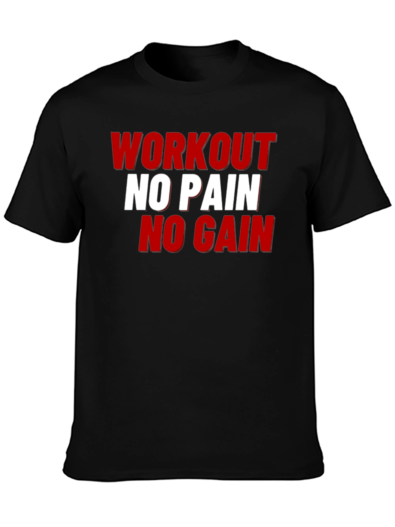 Workout No Pain No Gain Graphic Tee