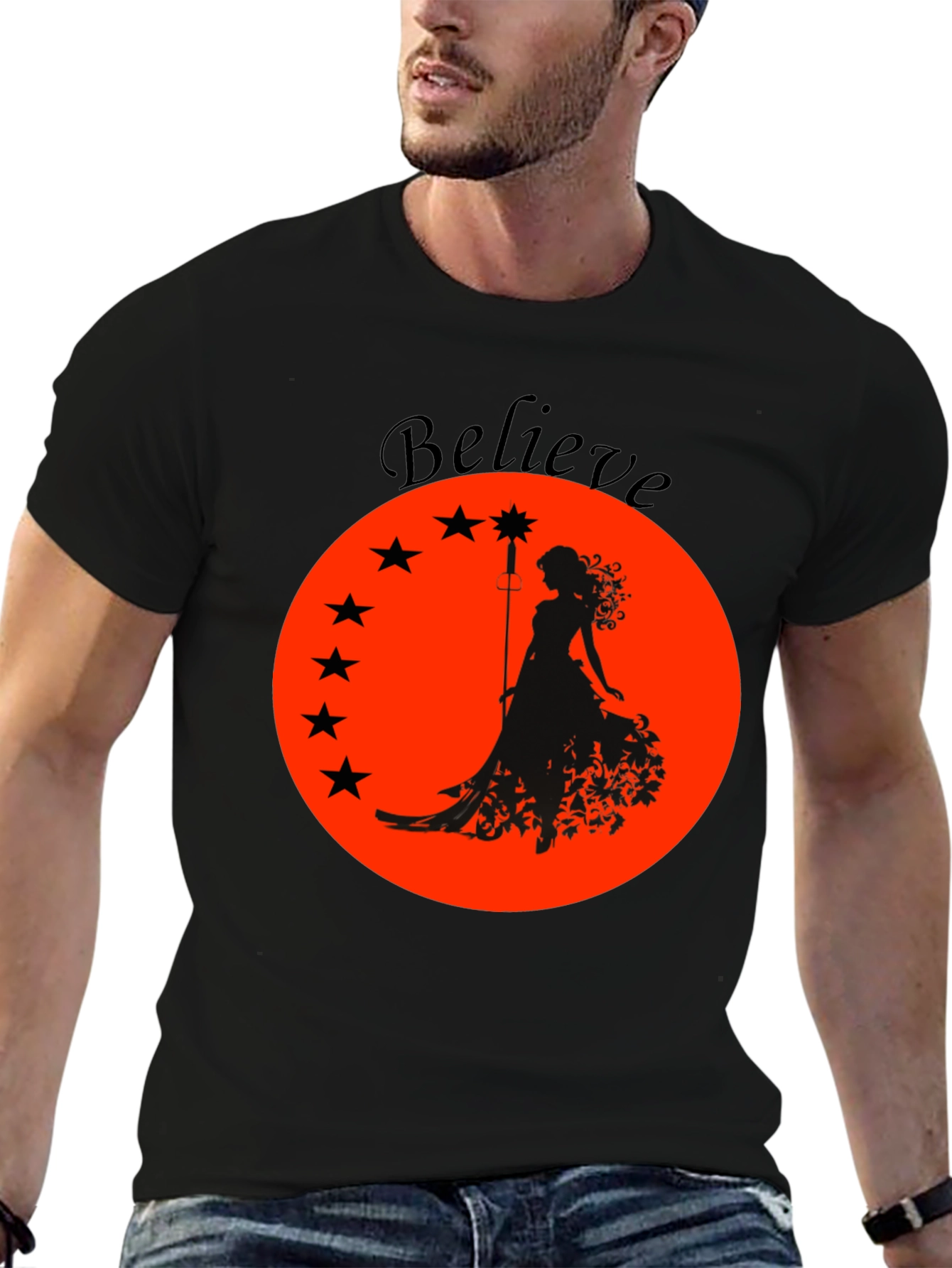 Believe Graphic Tee - Black Unisex T-Shirt