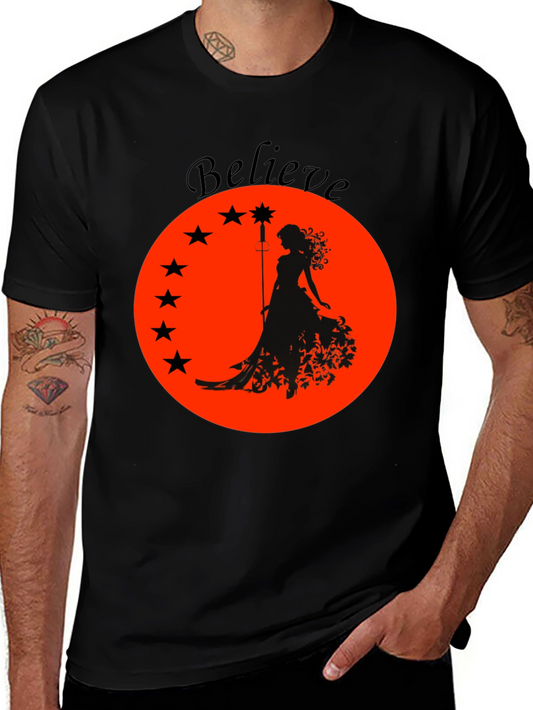 Believe Graphic Tee - Black Unisex T-Shirt