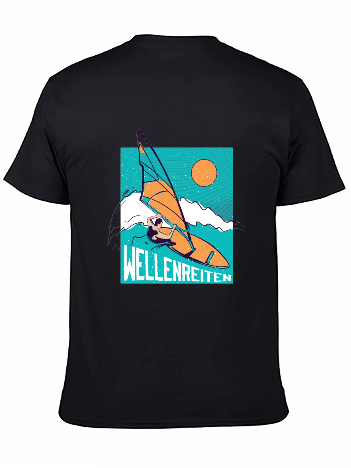 Wellenreiten T-Shirt - Black Graphic Tee