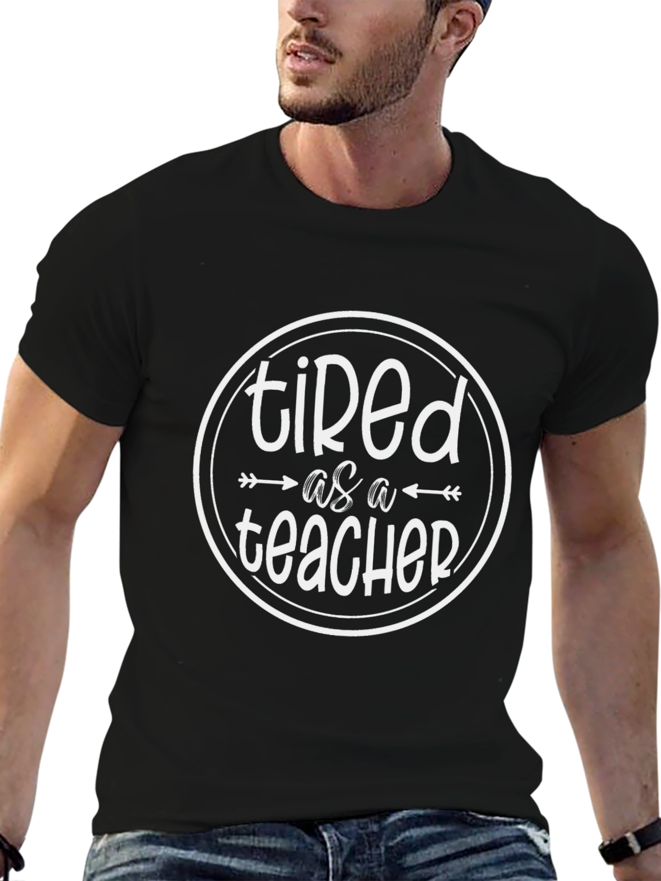 Tired as a Teacher Graphic Tee