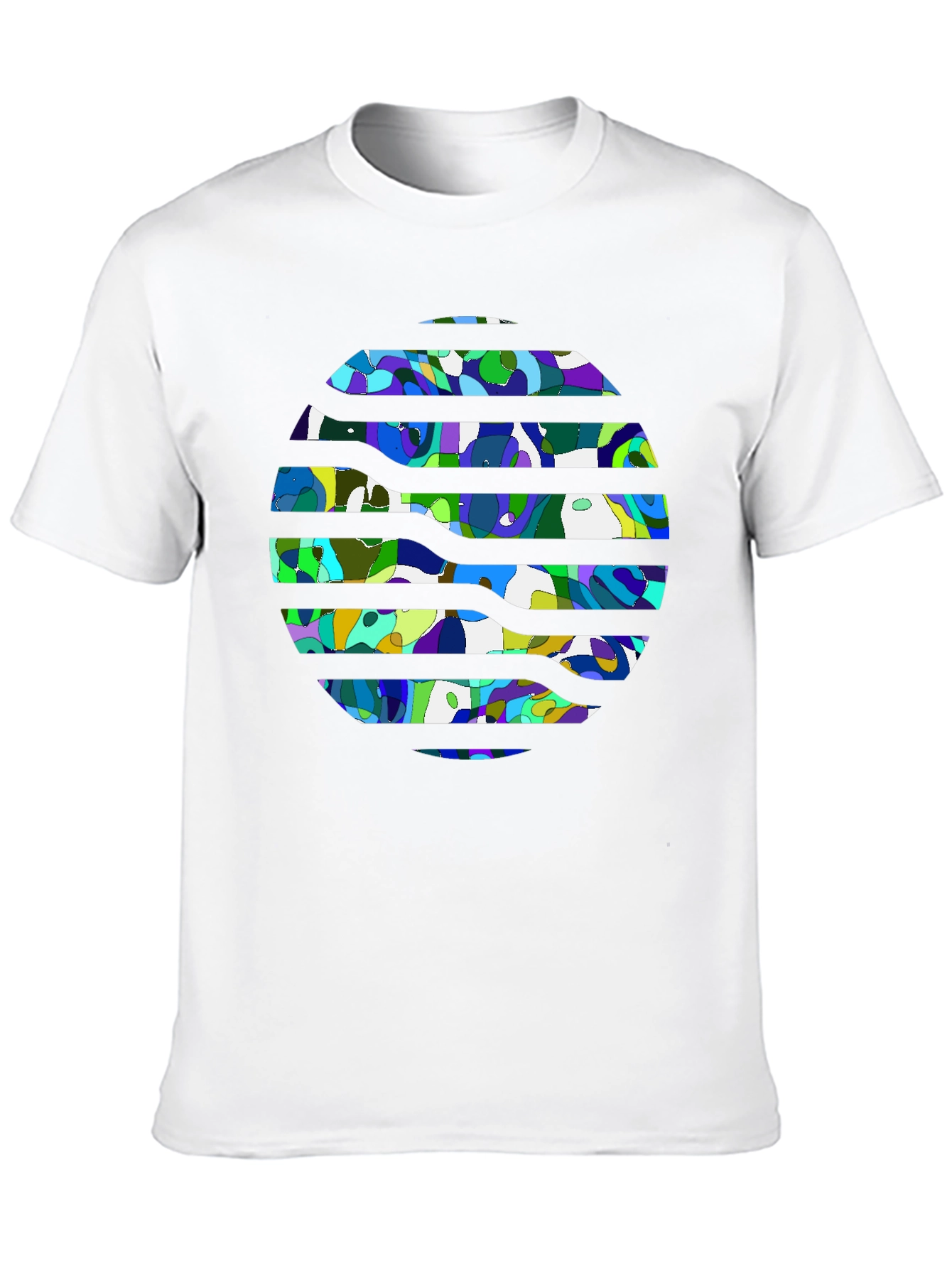 Abstract Art Tee - Black Graphic T-Shirt