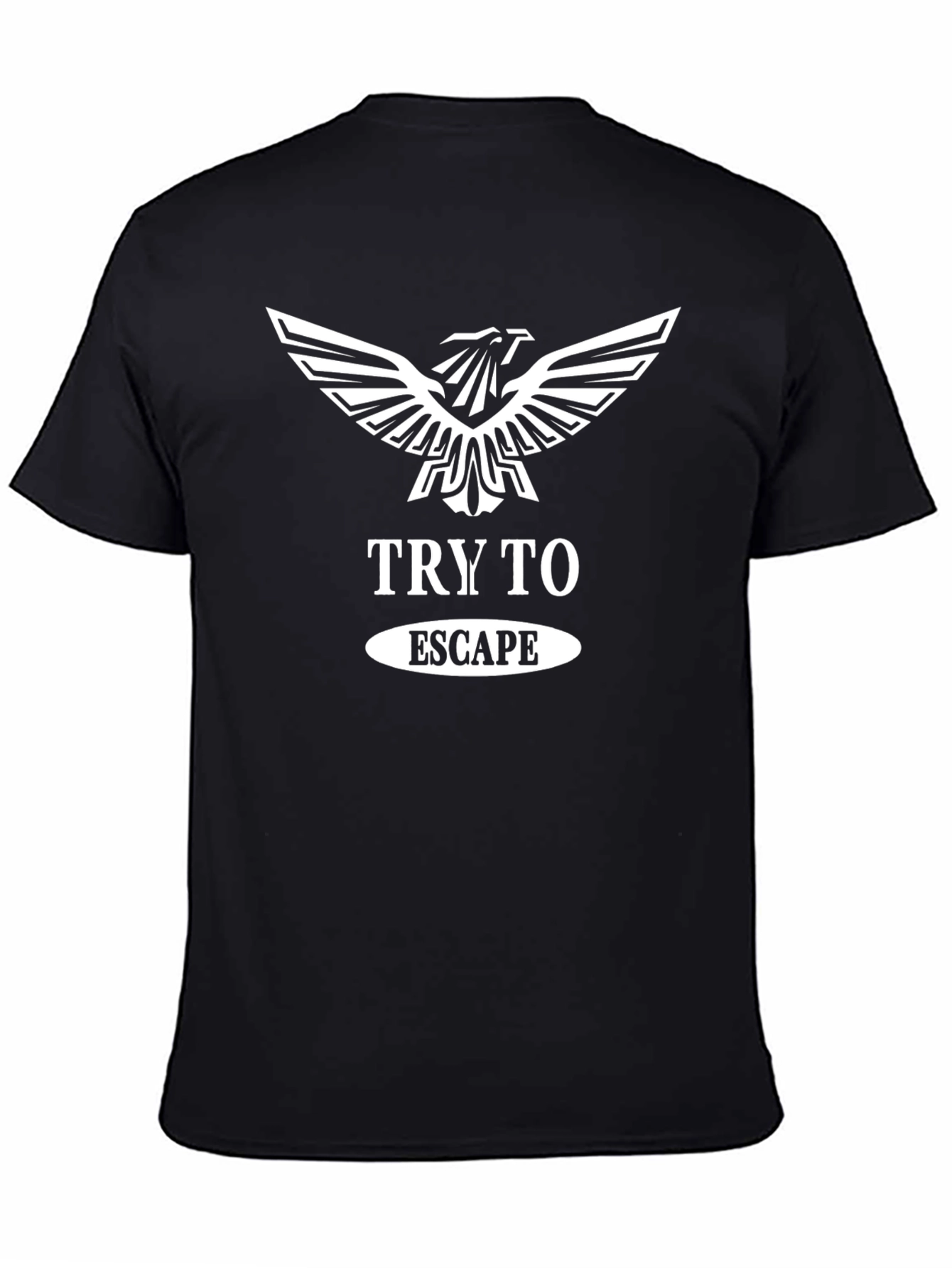 Try To Escape Graphic T-Shirt - Black