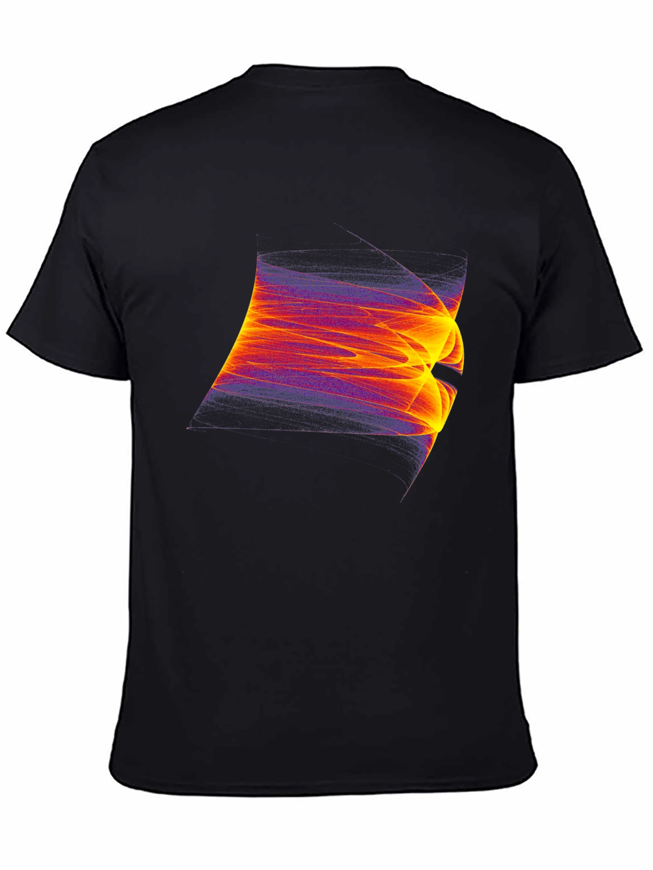 Abstract Fire T-Shirt - Black Graphic Tee