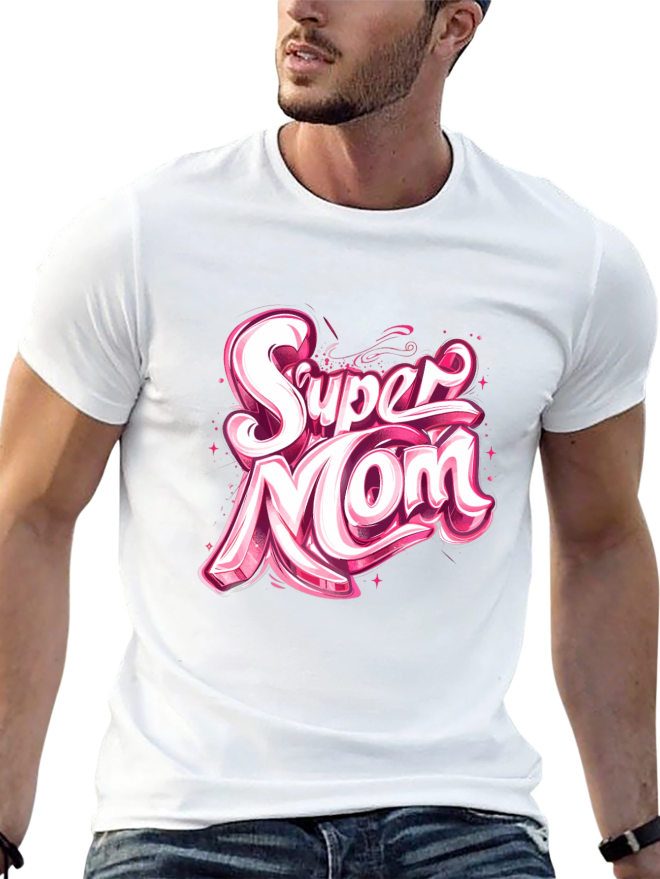 Super Mom Graphic Tee - Trendy Comfort