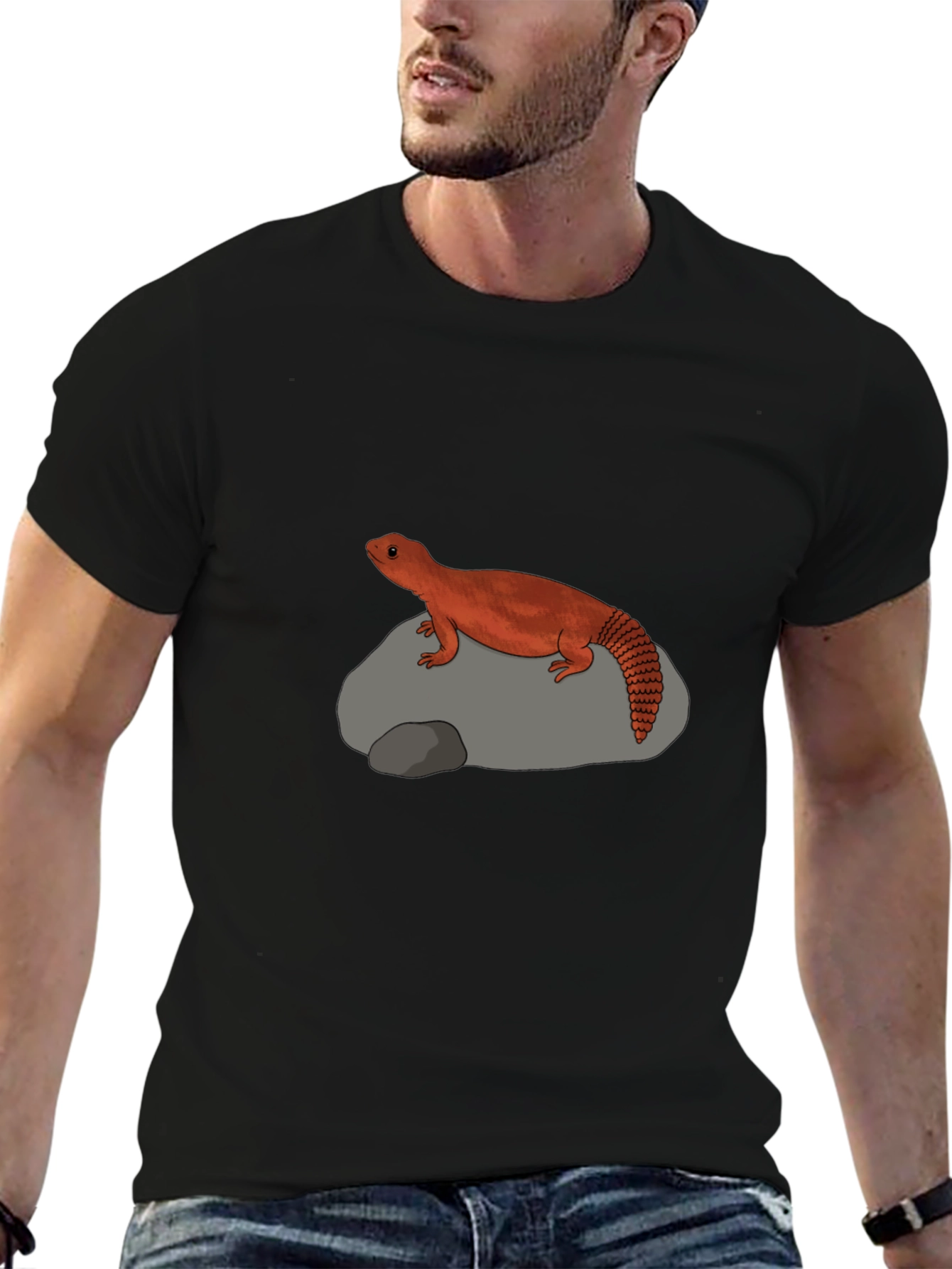 Armadillo Lizard Graphic Tee - Cool Reptile T-Shirt