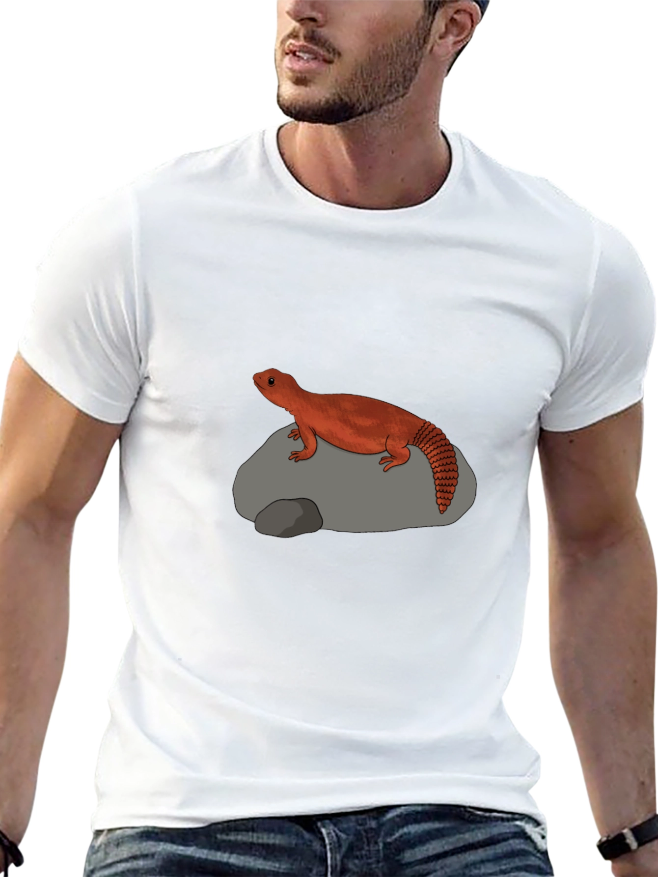 Armadillo Lizard Graphic Tee - Cool Reptile T-Shirt