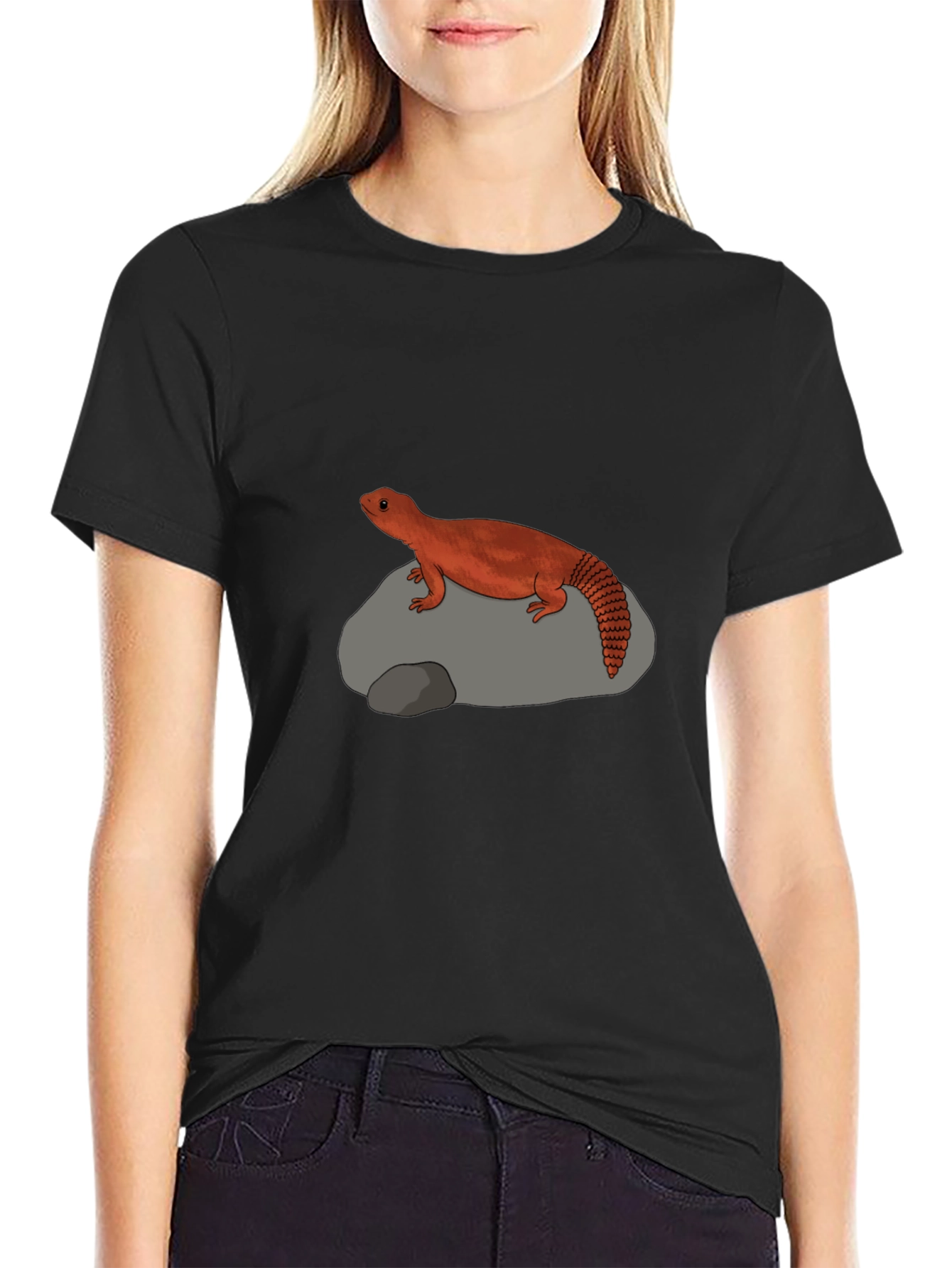 Armadillo Lizard Graphic Tee - Cool Reptile T-Shirt
