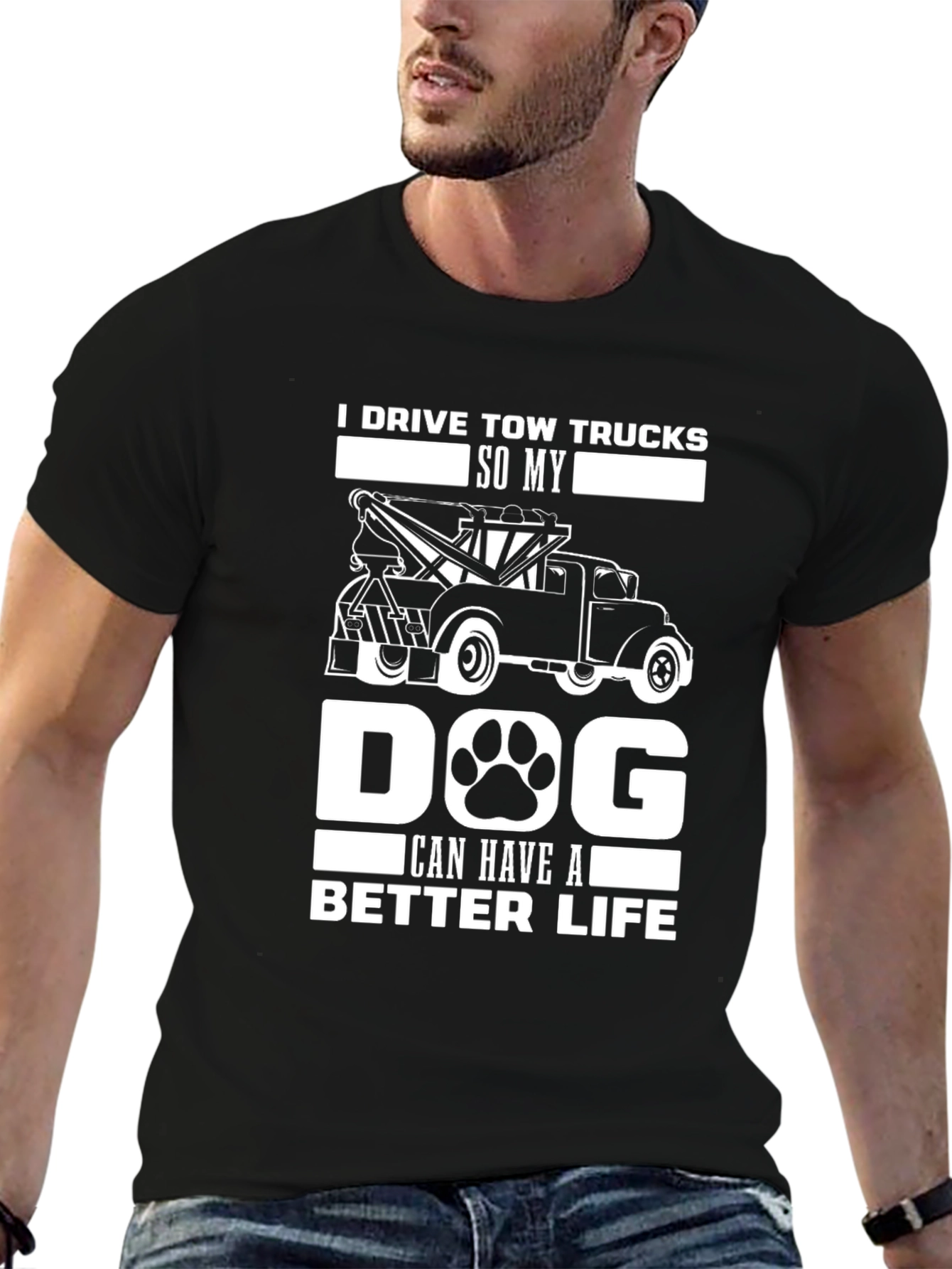 Tow Truck Dog Lover T-Shirt