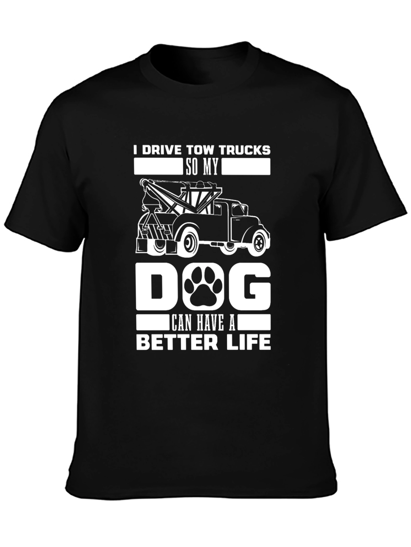 Tow Truck Dog Lover T-Shirt