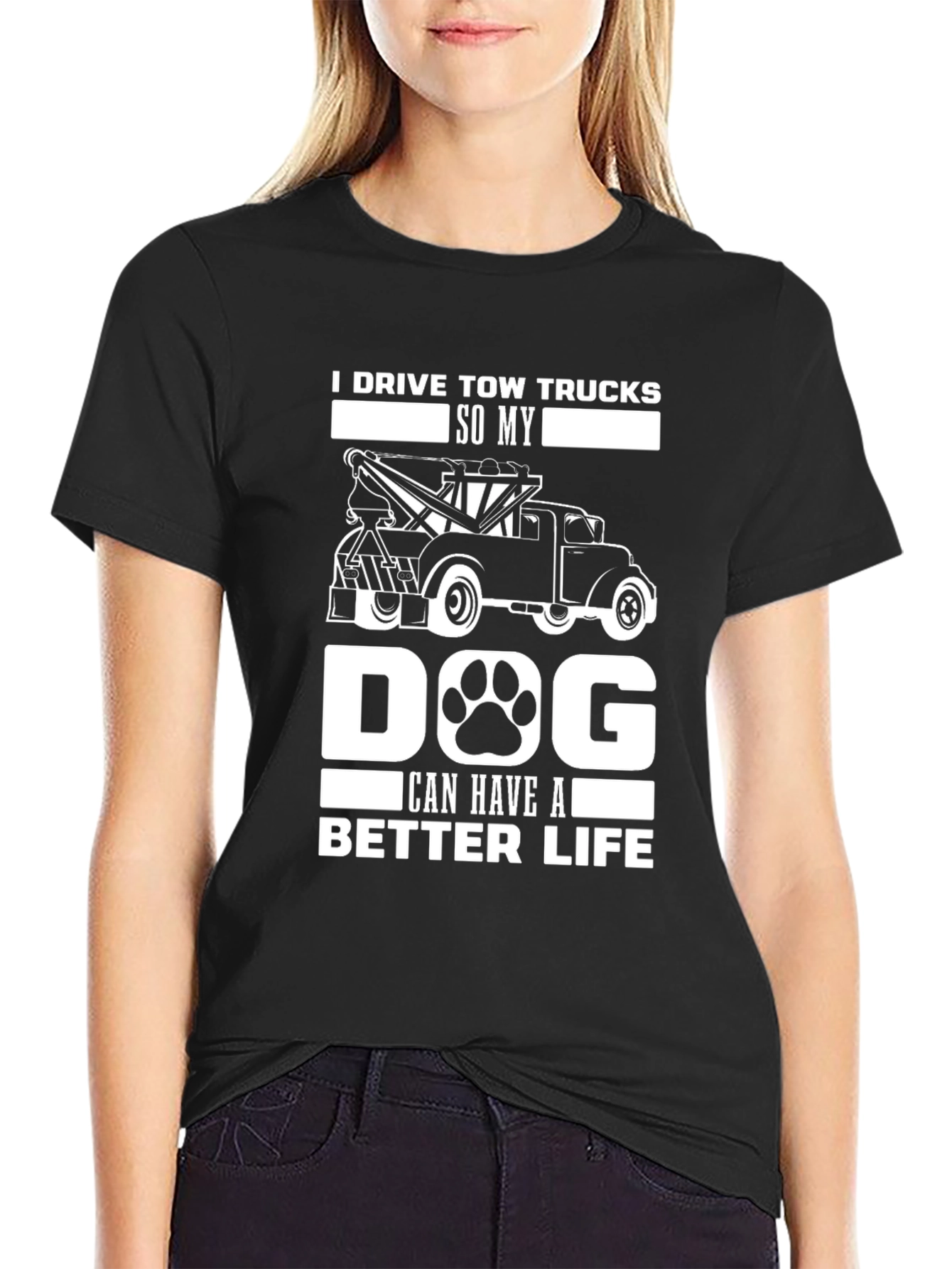 Tow Truck Dog Lover T-Shirt
