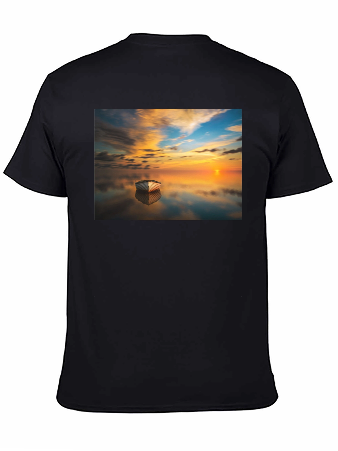 Sunset Boat Graphic Tee - Unique & Stylish