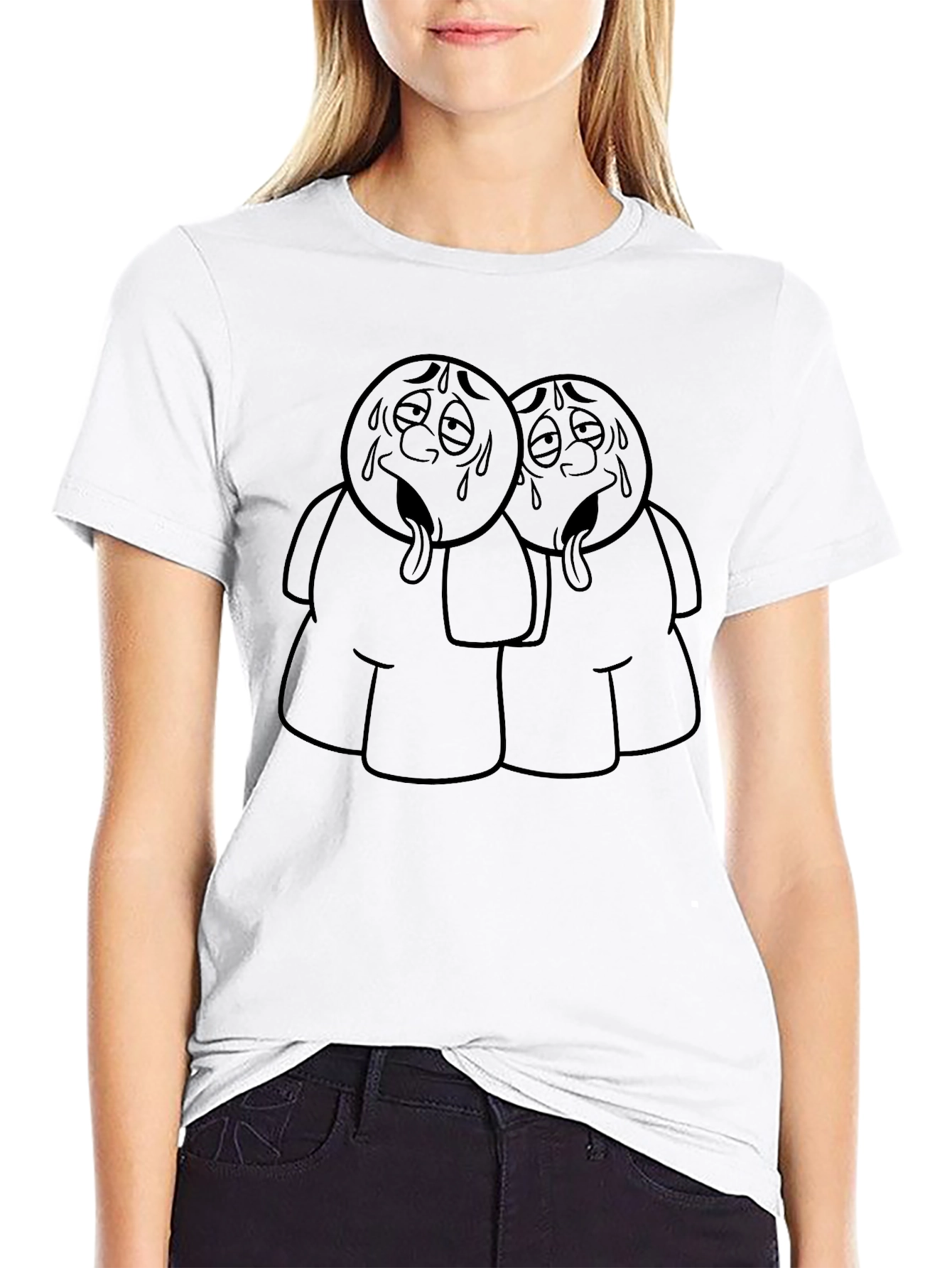 Sweaty Dude Black Graphic T-Shirt