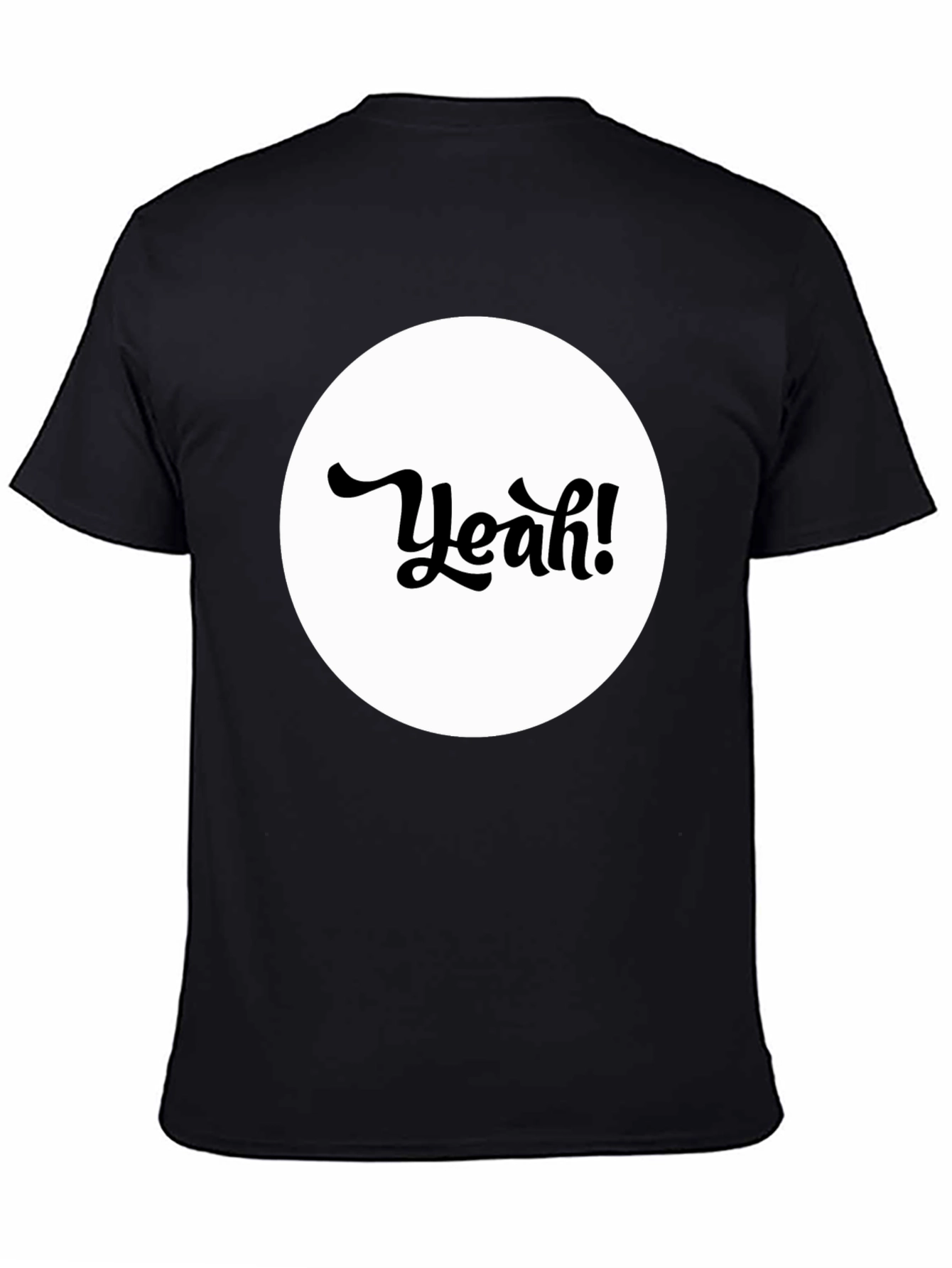 Yeah! Graphic Tee - Black Cotton T-Shirt