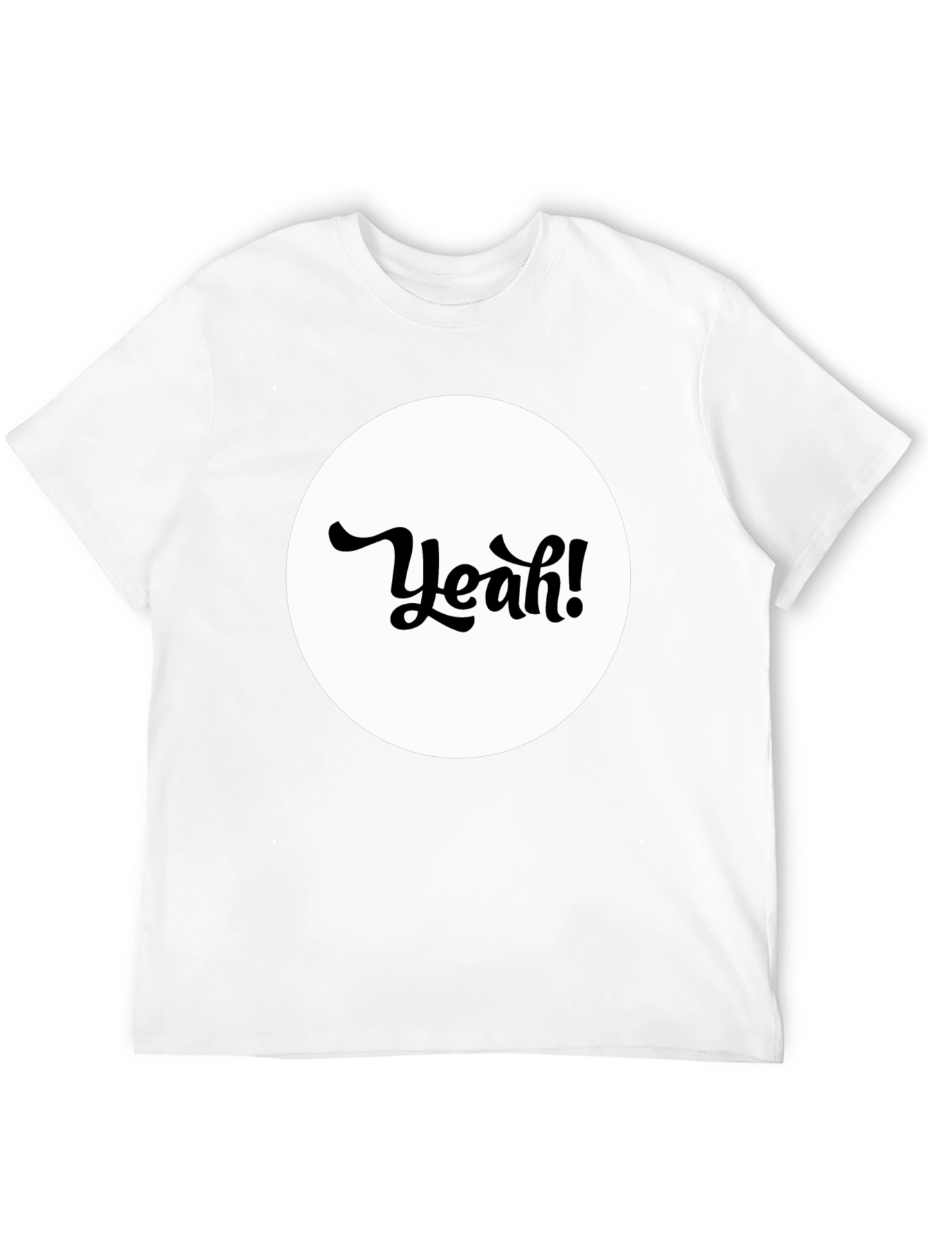 Yeah! Graphic Tee - Black Cotton T-Shirt