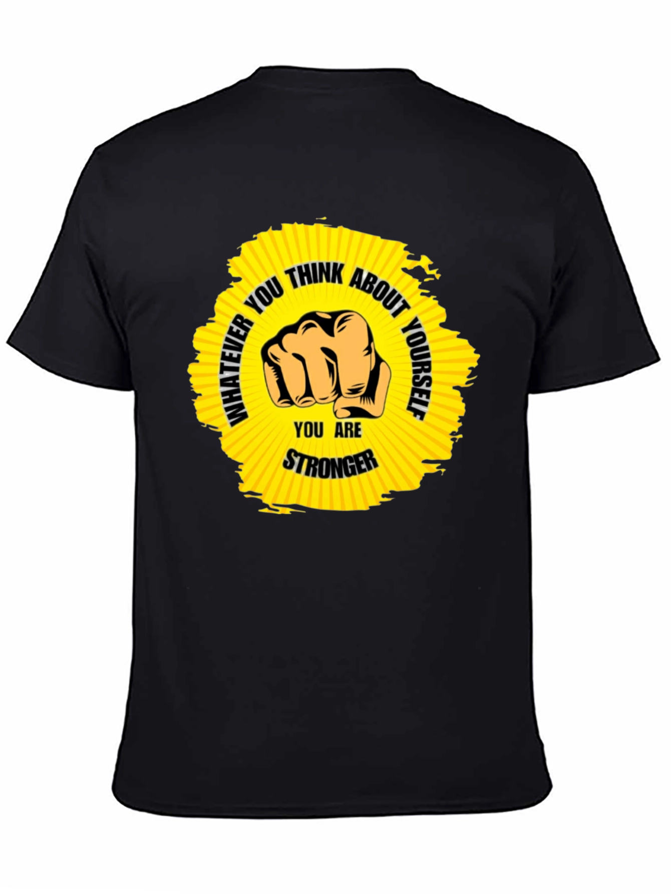 Stronger Fist Graphic Black Tee