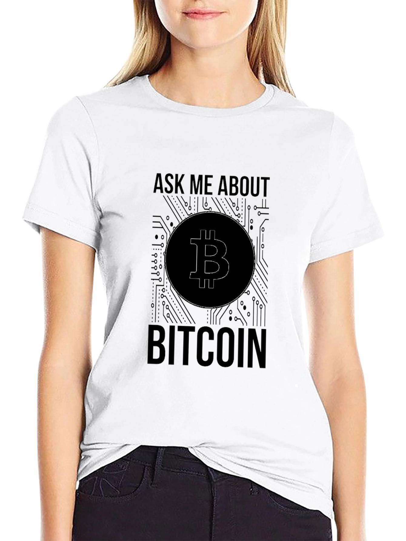 Bitcoin Ask Me About Crypto T-Shirt