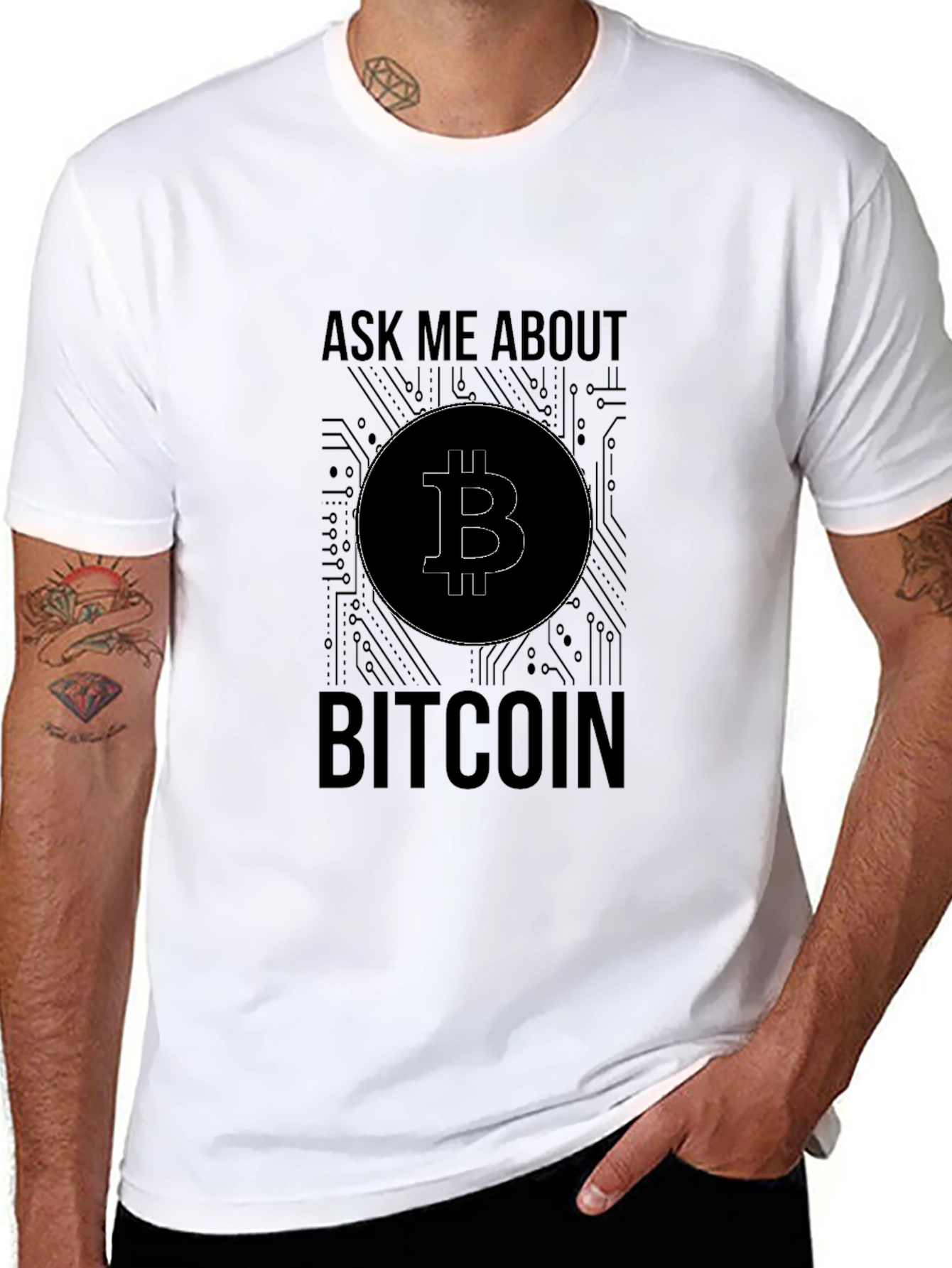 Bitcoin Ask Me About Crypto T-Shirt