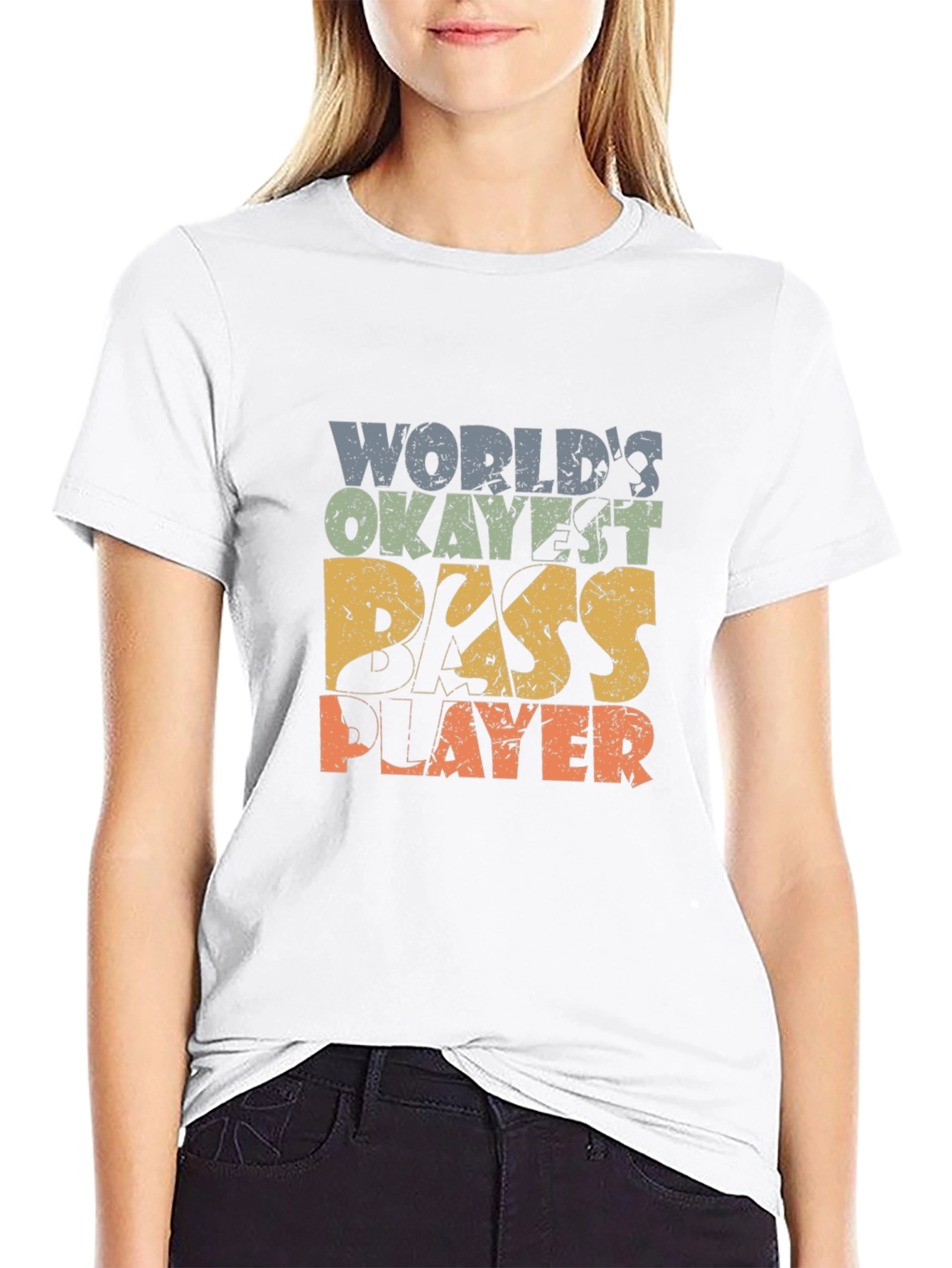 Worlds Okayest Bass Player T-Shirt