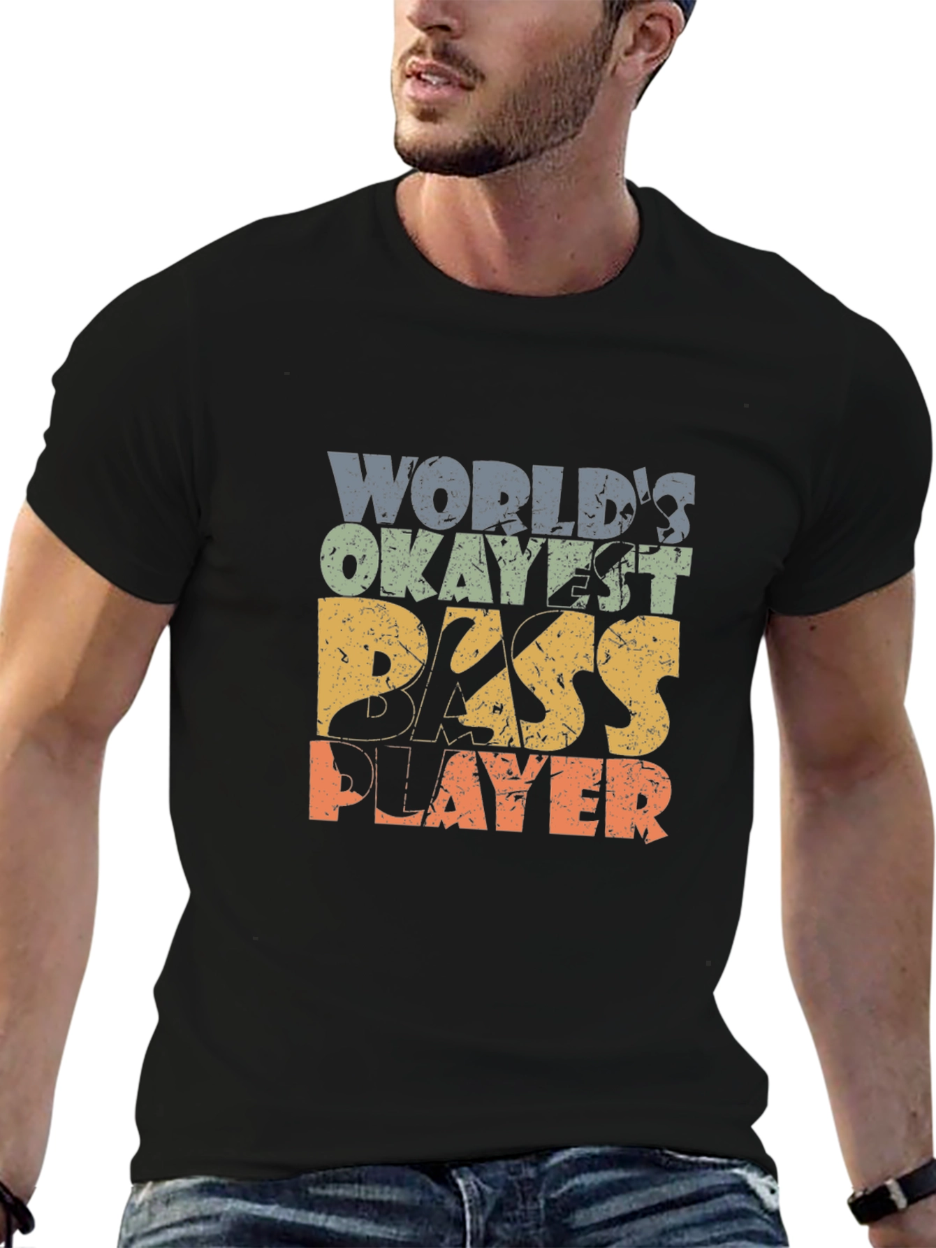 Worlds Okayest Bass Player T-Shirt