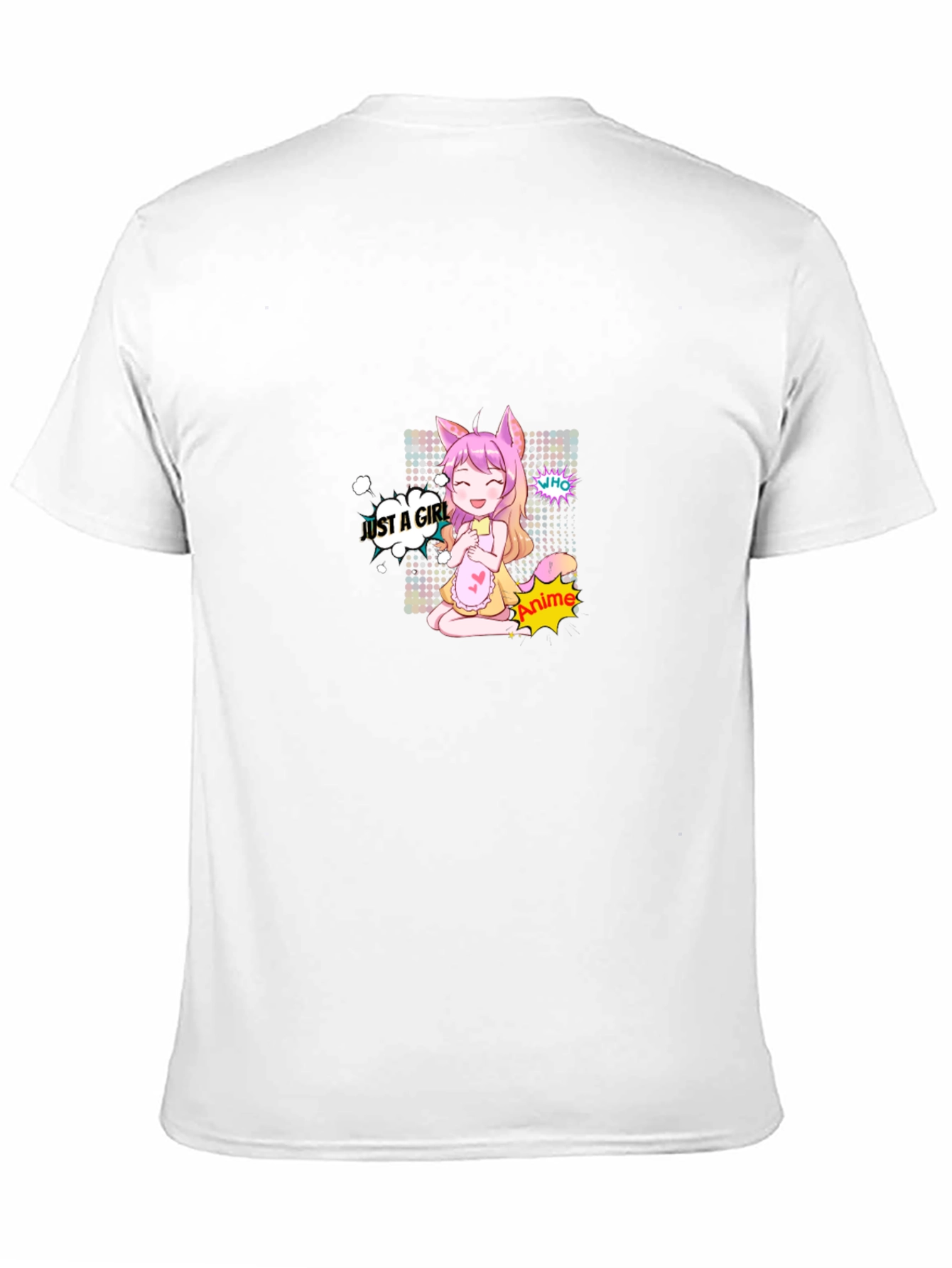 Anime Girl Graphic Black T-Shirt
