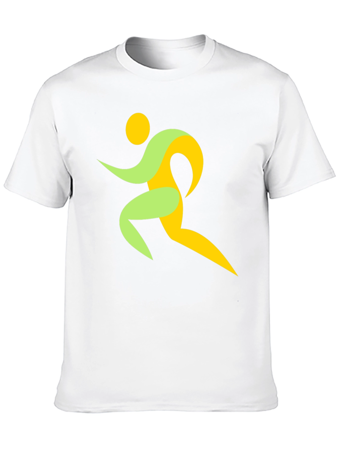 Abstract Runner Graphic T-Shirt