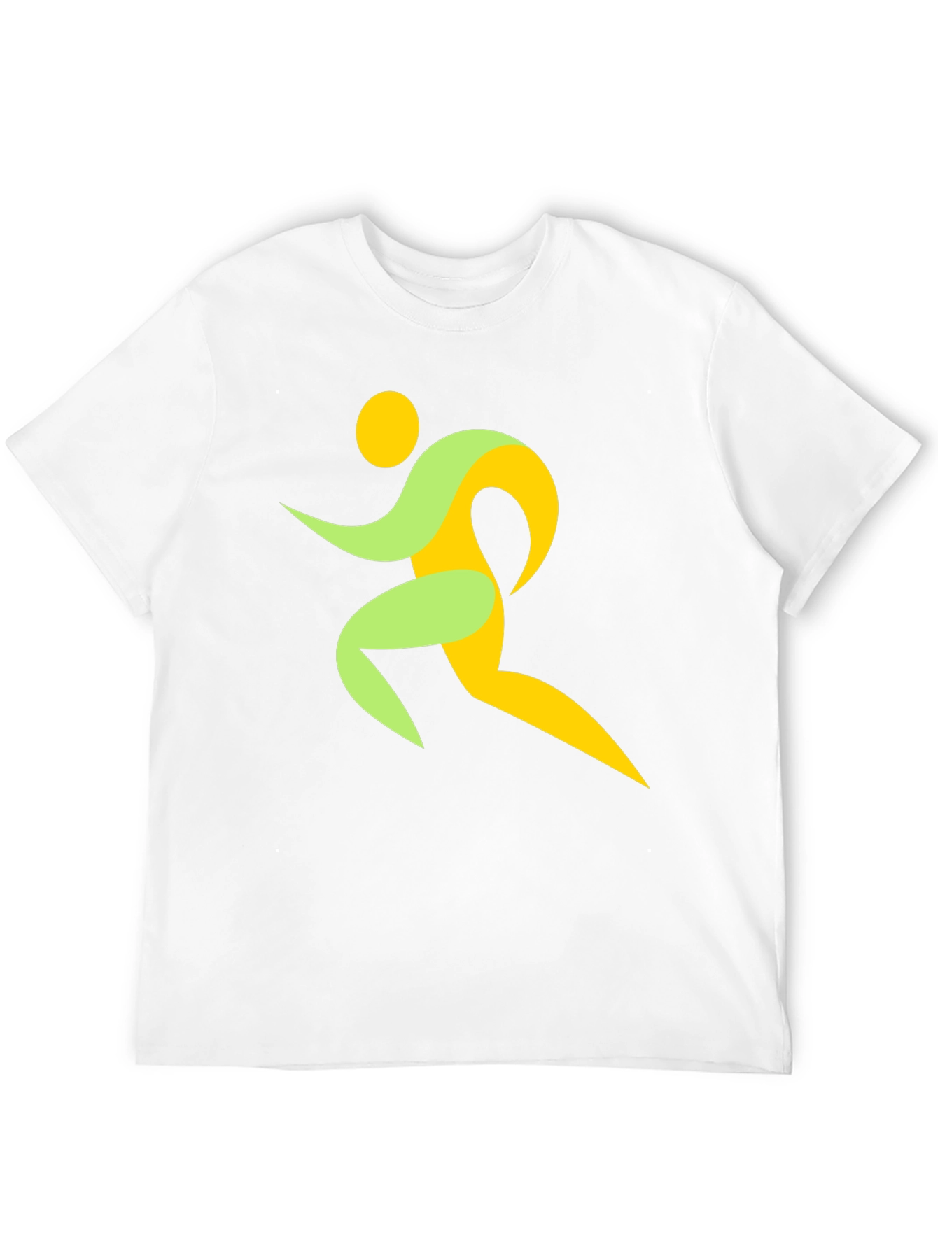 Abstract Runner Graphic T-Shirt