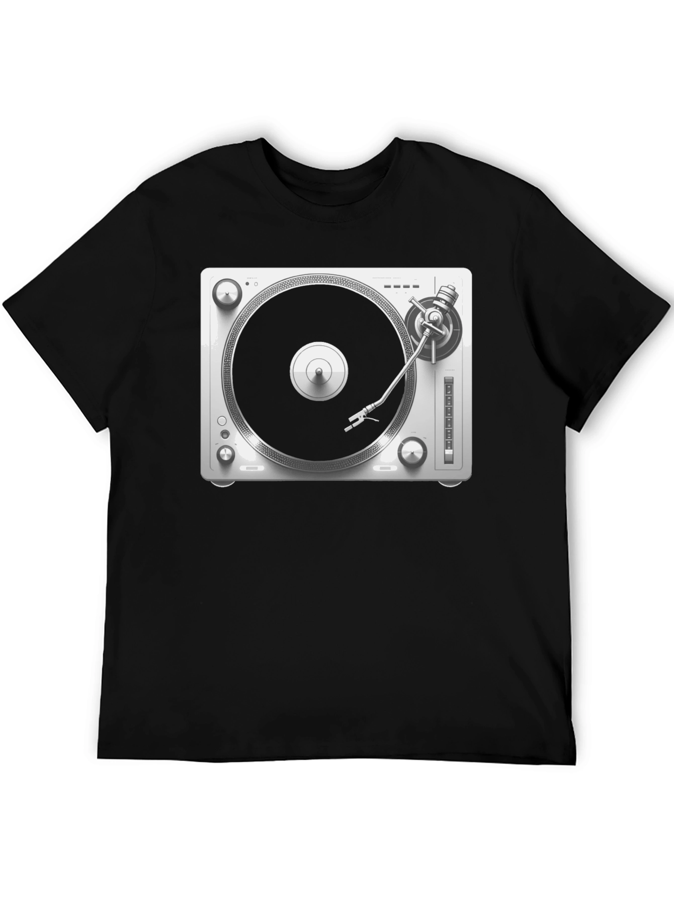 Turntable Graphic Tee - DJ Music Lover Shirt