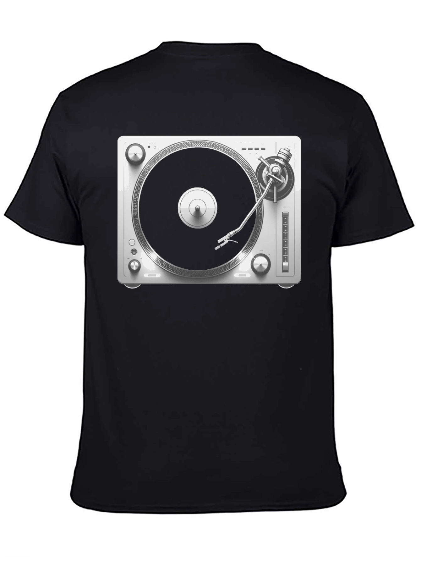 Turntable Graphic Tee - DJ Music Lover Shirt