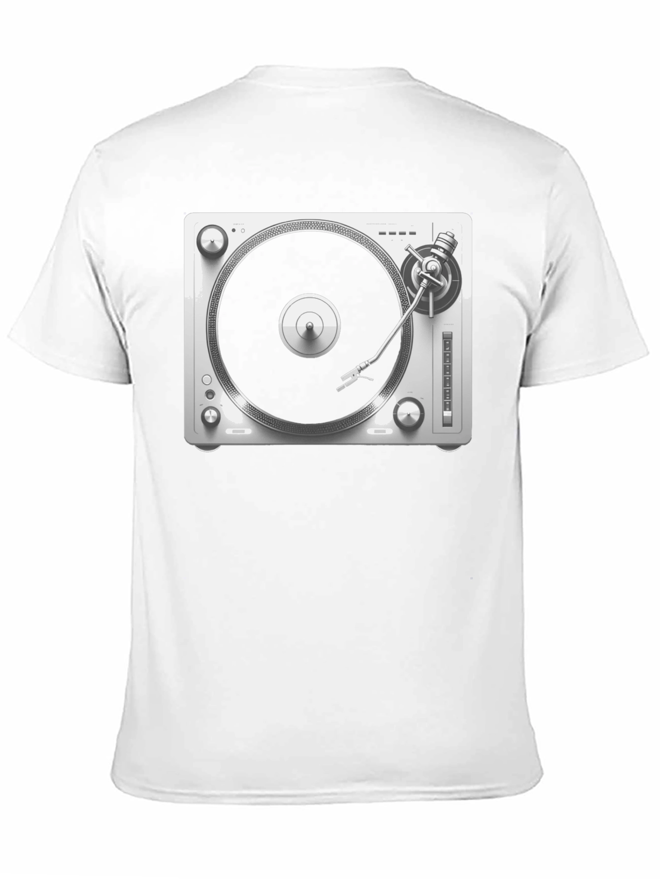Turntable Graphic Tee - DJ Music Lover Shirt