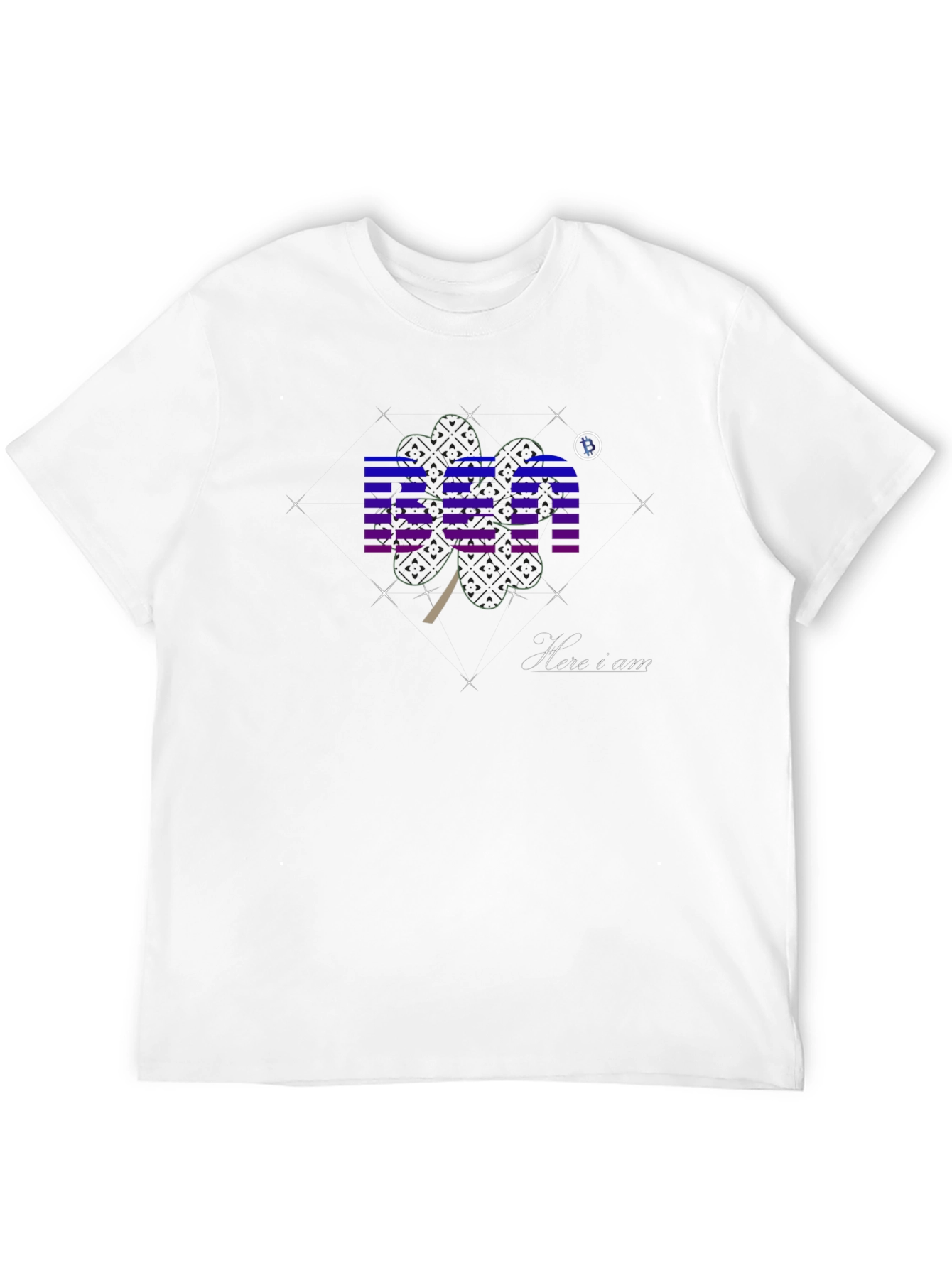 Black Graphic T-Shirt with BEA & Shamrock Design