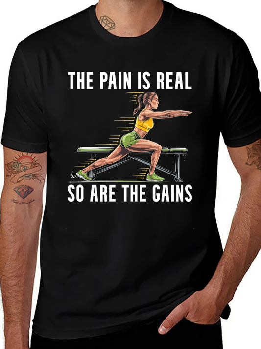 The Pain is Real Gym Workout T-Shirt