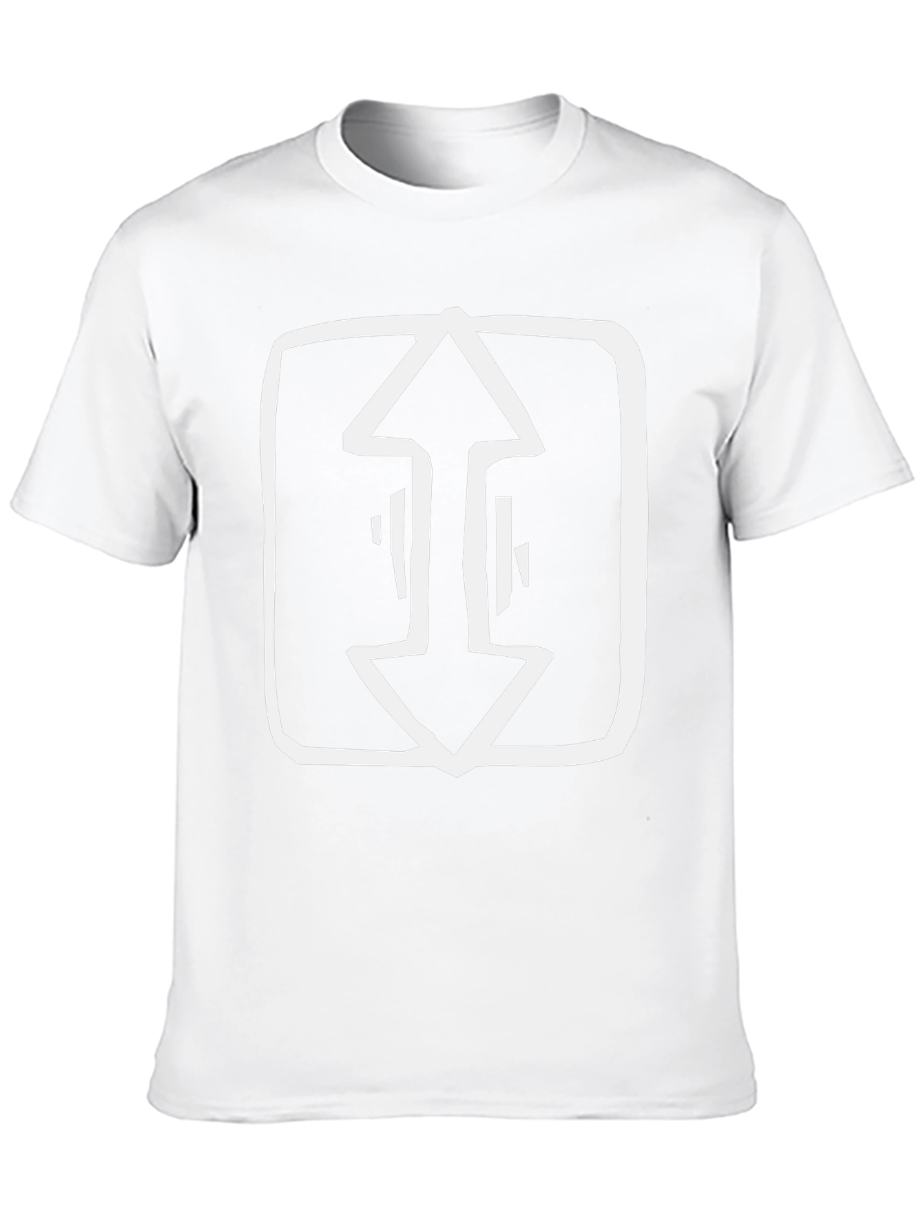 Black Graphic Tee - Arrow Design