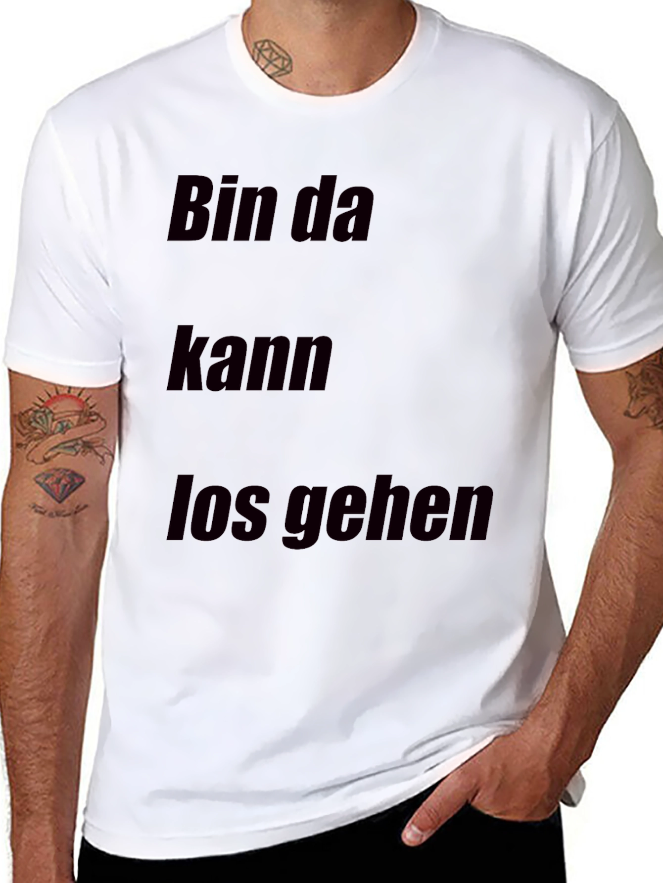 Bin Da Kann Los Gehen T-Shirt