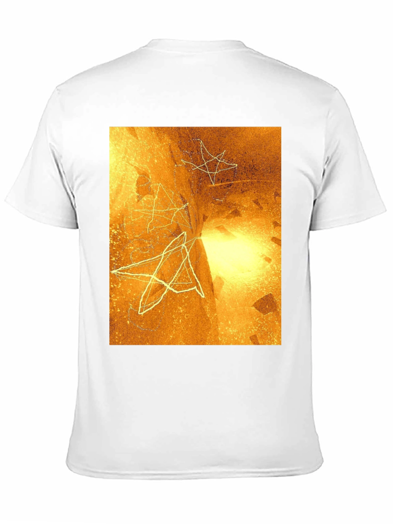 Abstract Star Graphic Black Tee