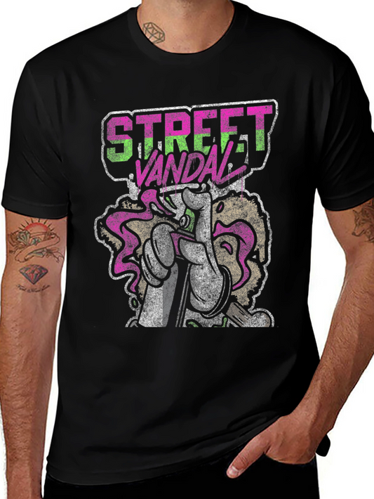 Street Vandal Graphic T-Shirt Urban Art Graffiti Style